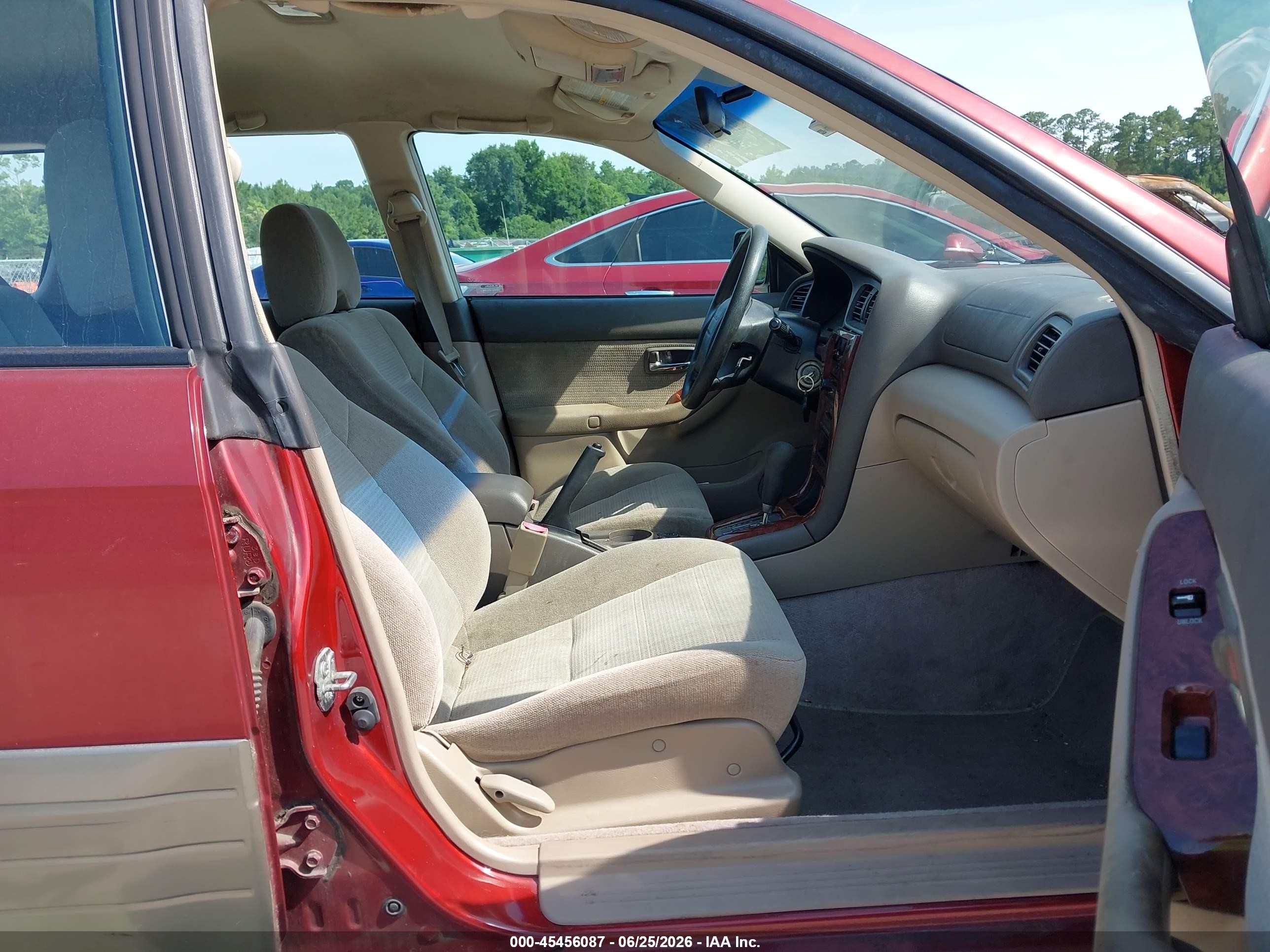 2004 Subaru Outback   Red vin: 4S3BH675347621347