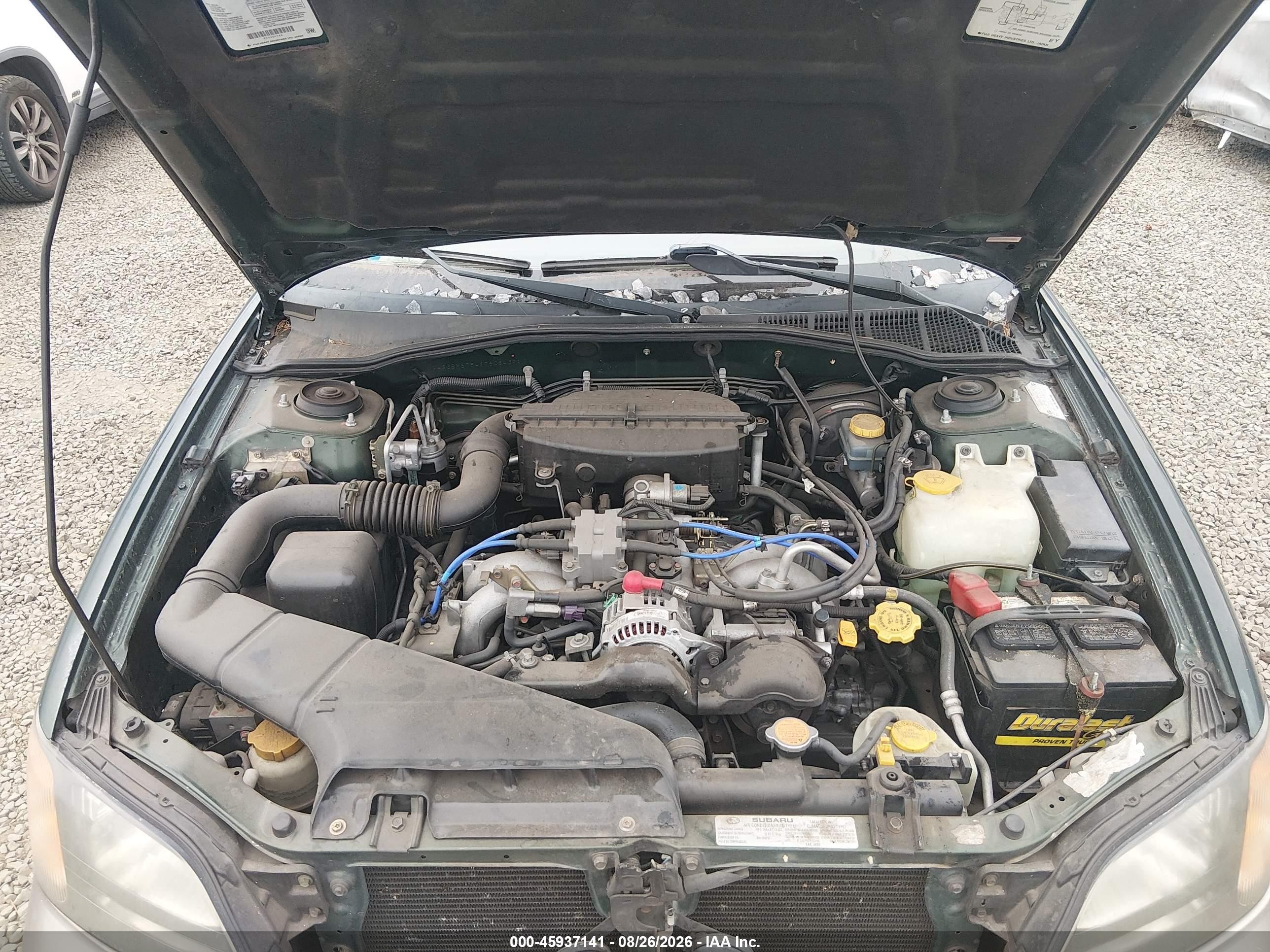 2001 Subaru Outback   Green vin: 4S3BH675417608439