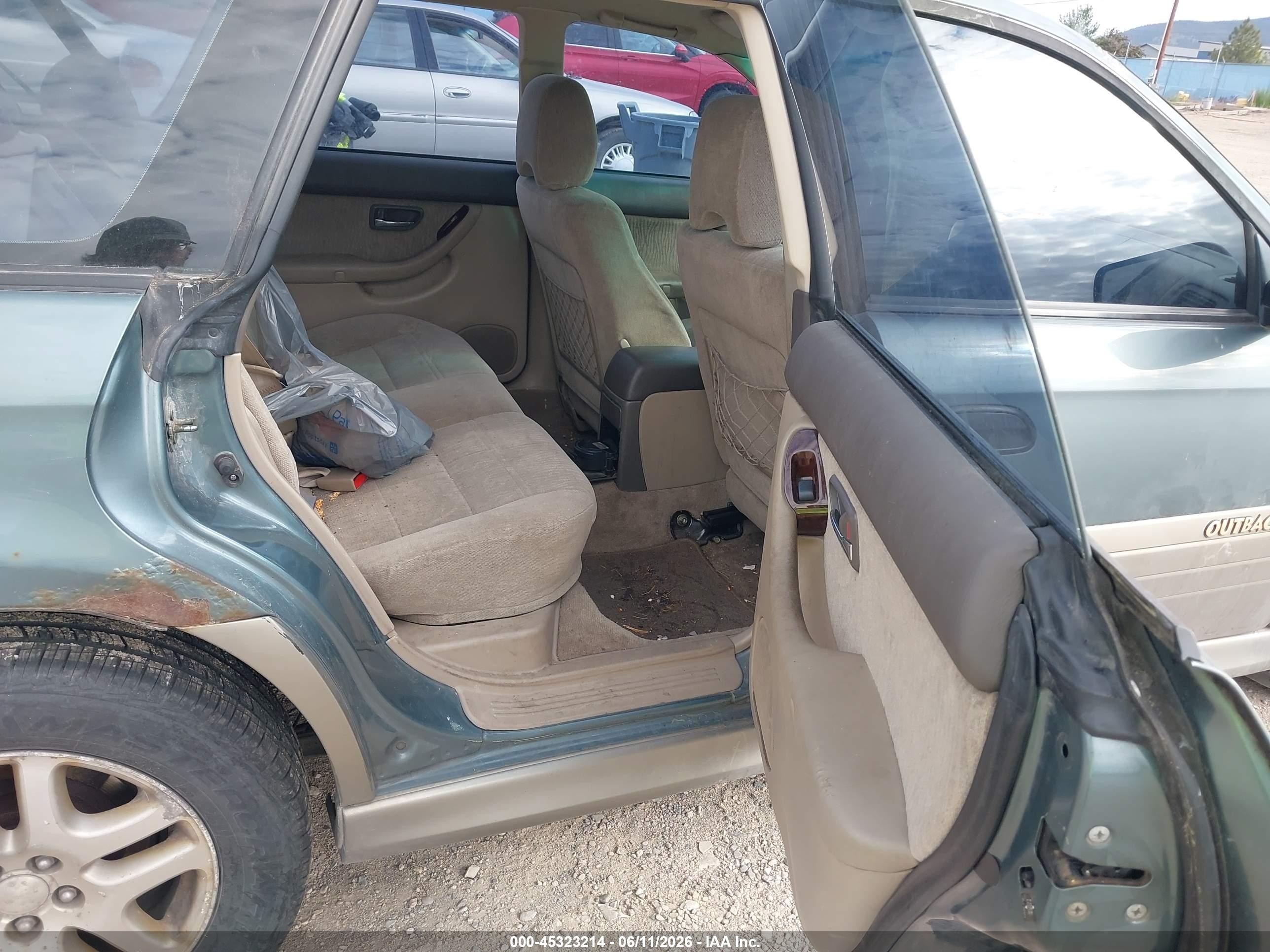 2001 Subaru Outback   Green vin: 4S3BH675417638461