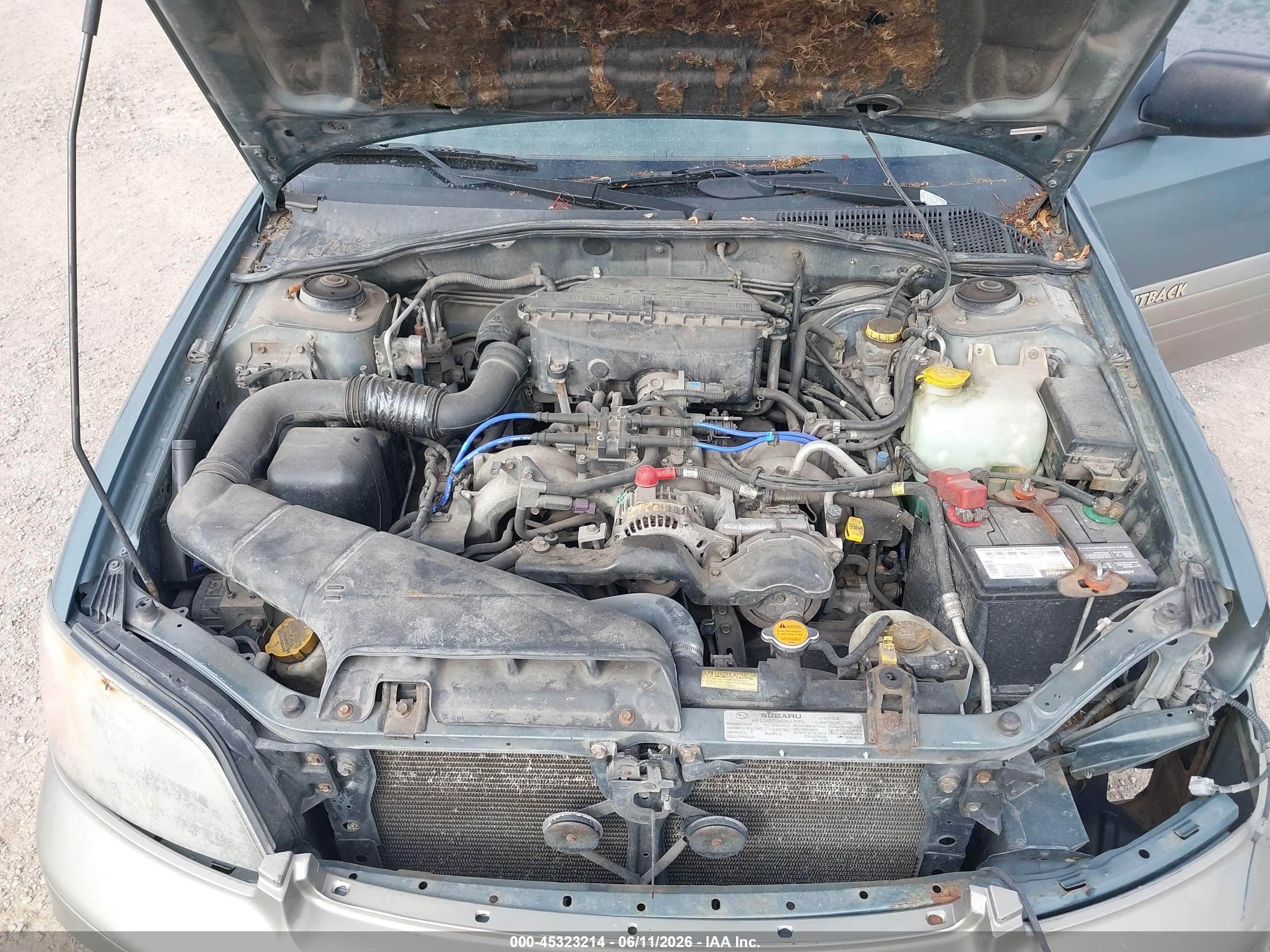 2001 Subaru Outback   Green vin: 4S3BH675417638461