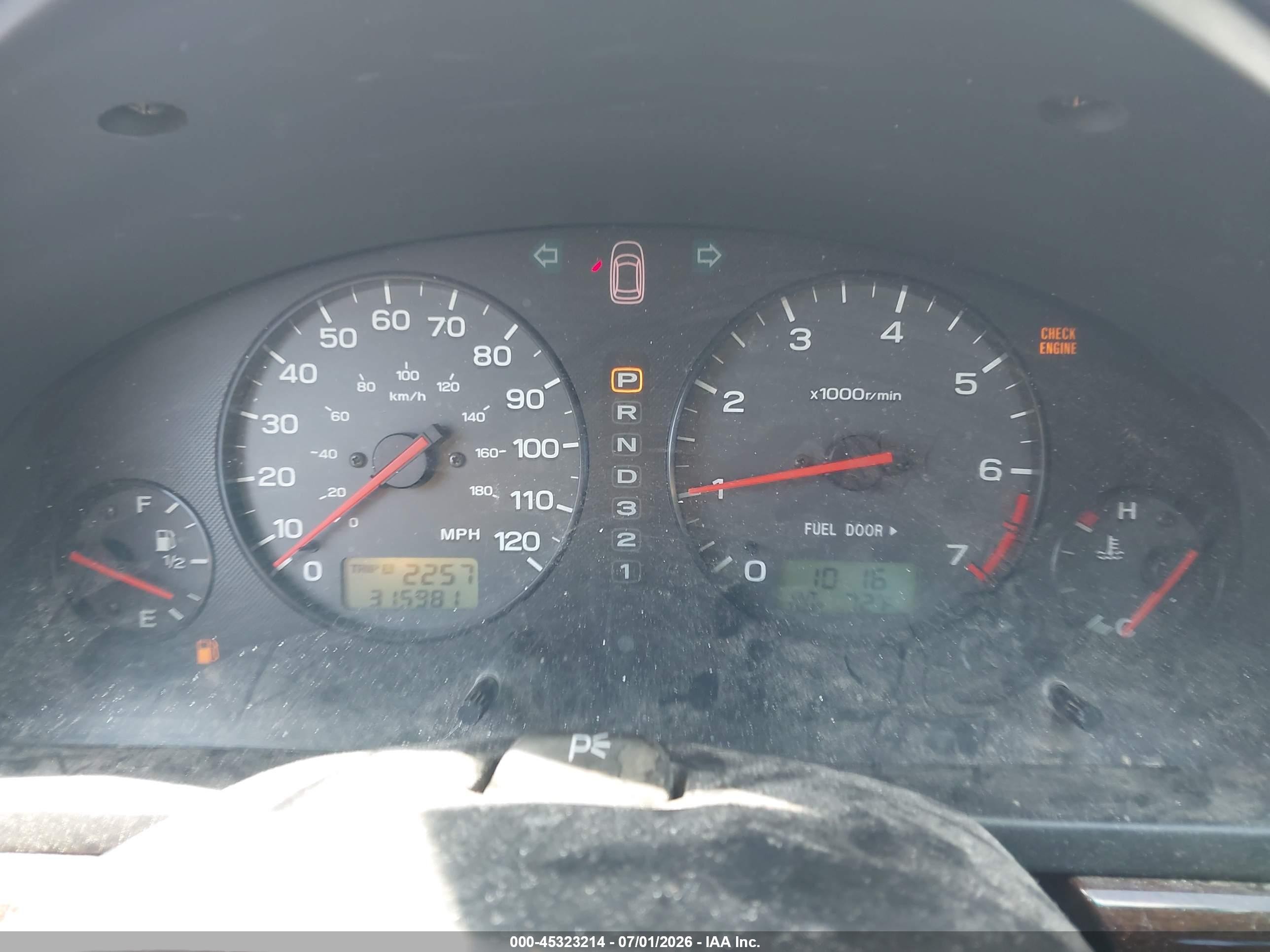 2001 Subaru Outback   Green vin: 4S3BH675417638461