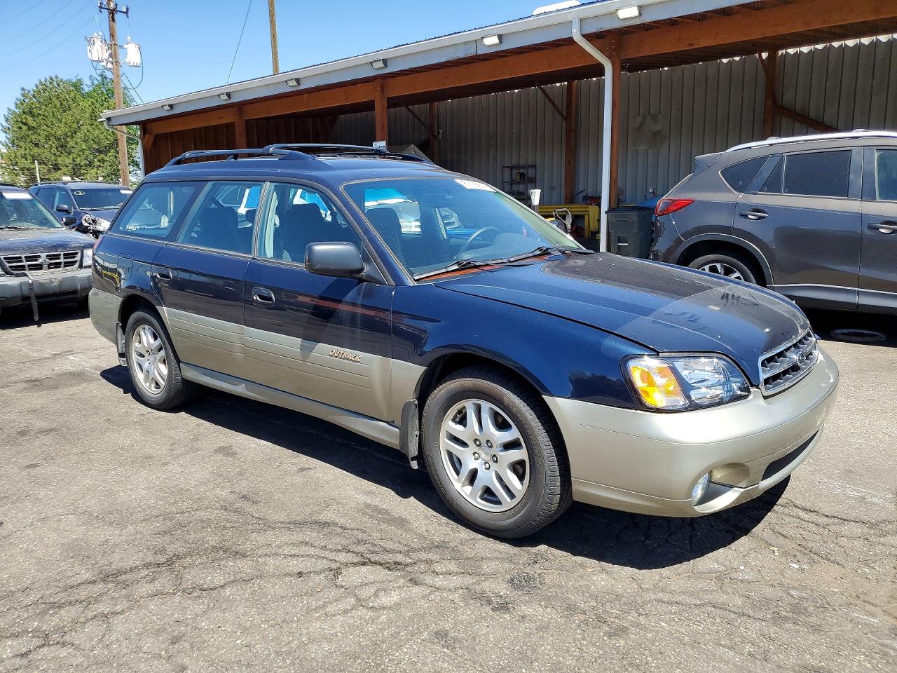 2002 Subaru Legacy Outback Awp Синий vin: 4S3BH675427603825