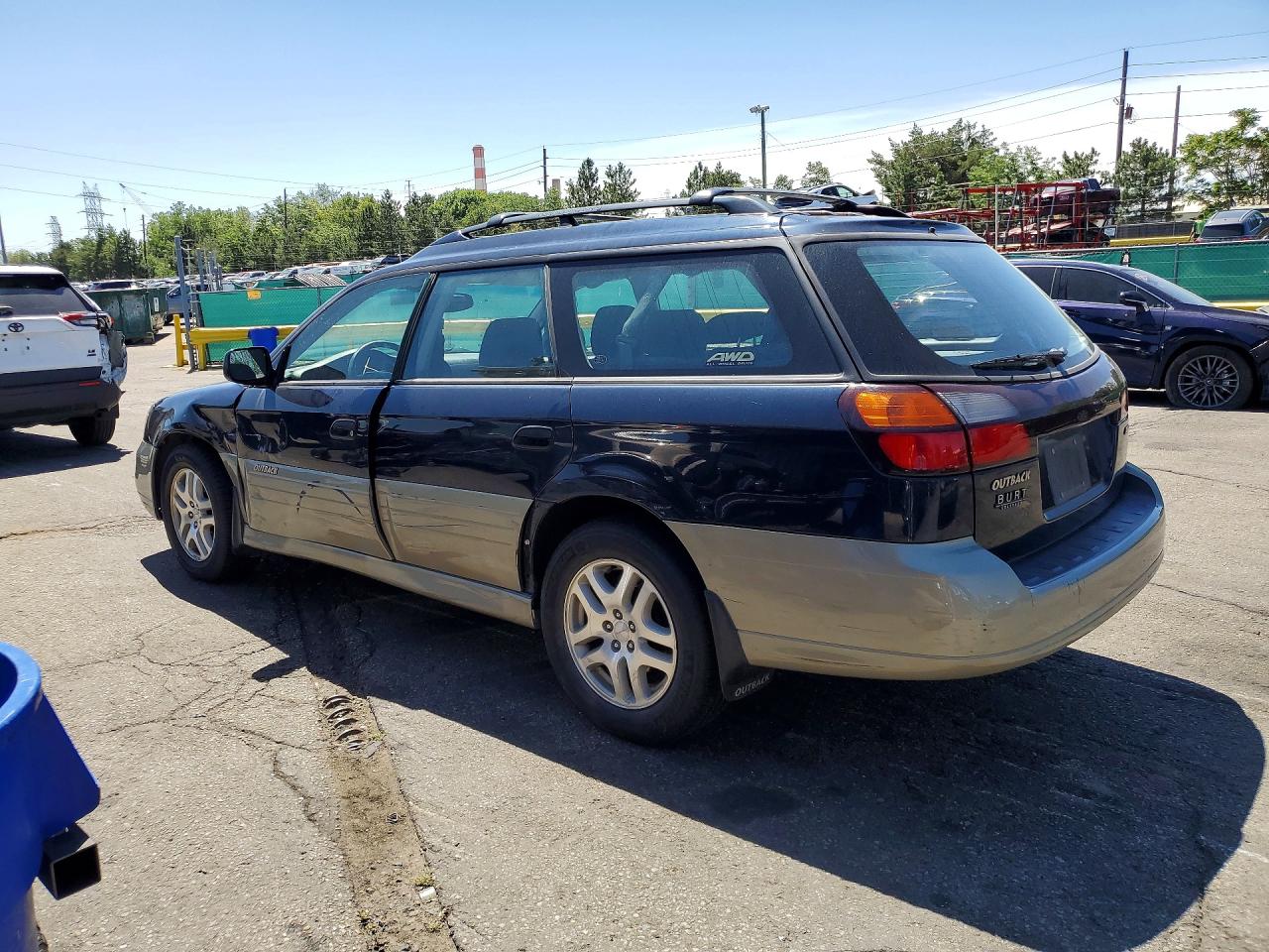 2002 Subaru Legacy Outback Awp Синий vin: 4S3BH675427603825