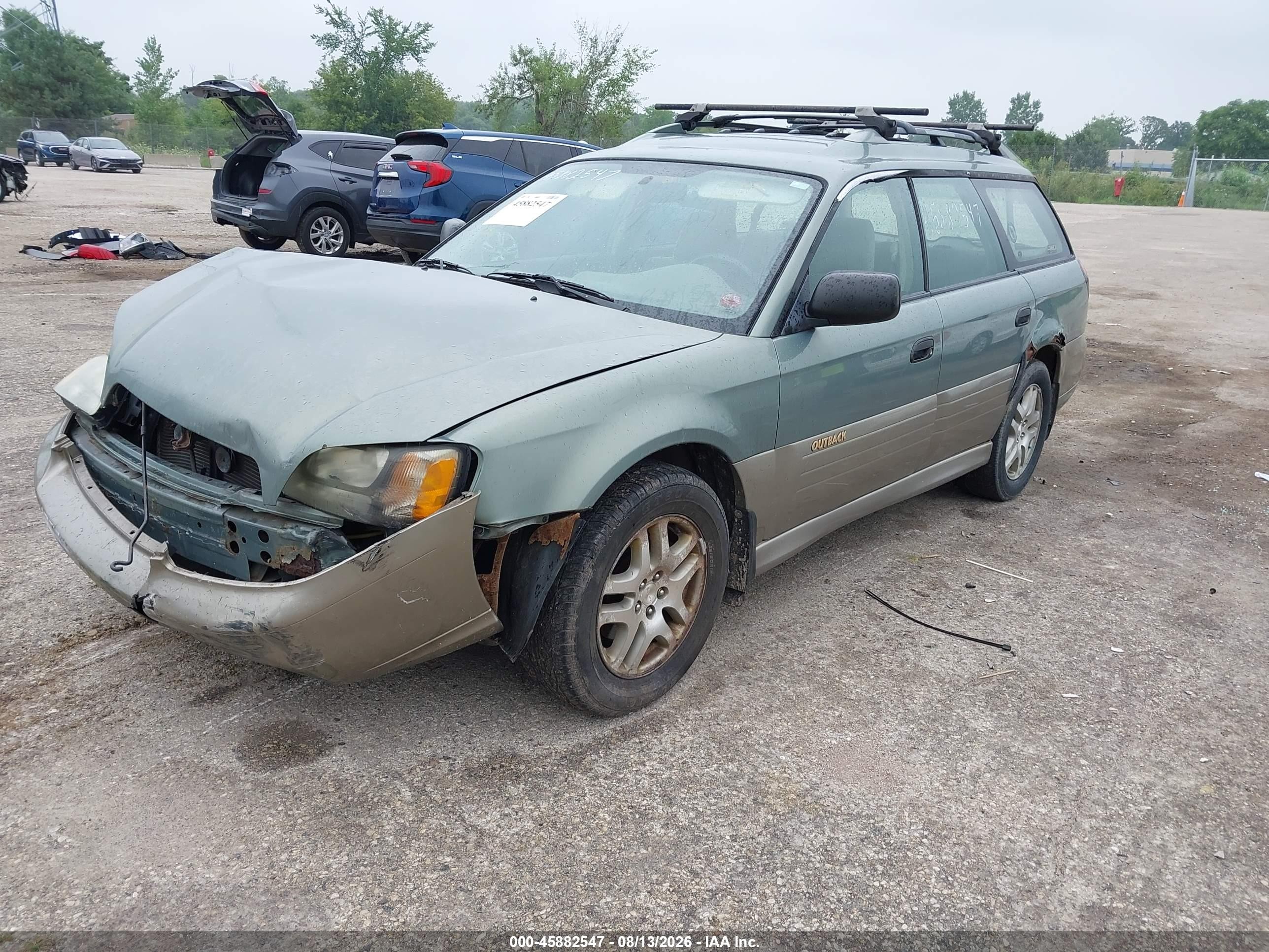 2003 Subaru Outback   Зеленый vin: 4S3BH675437611909