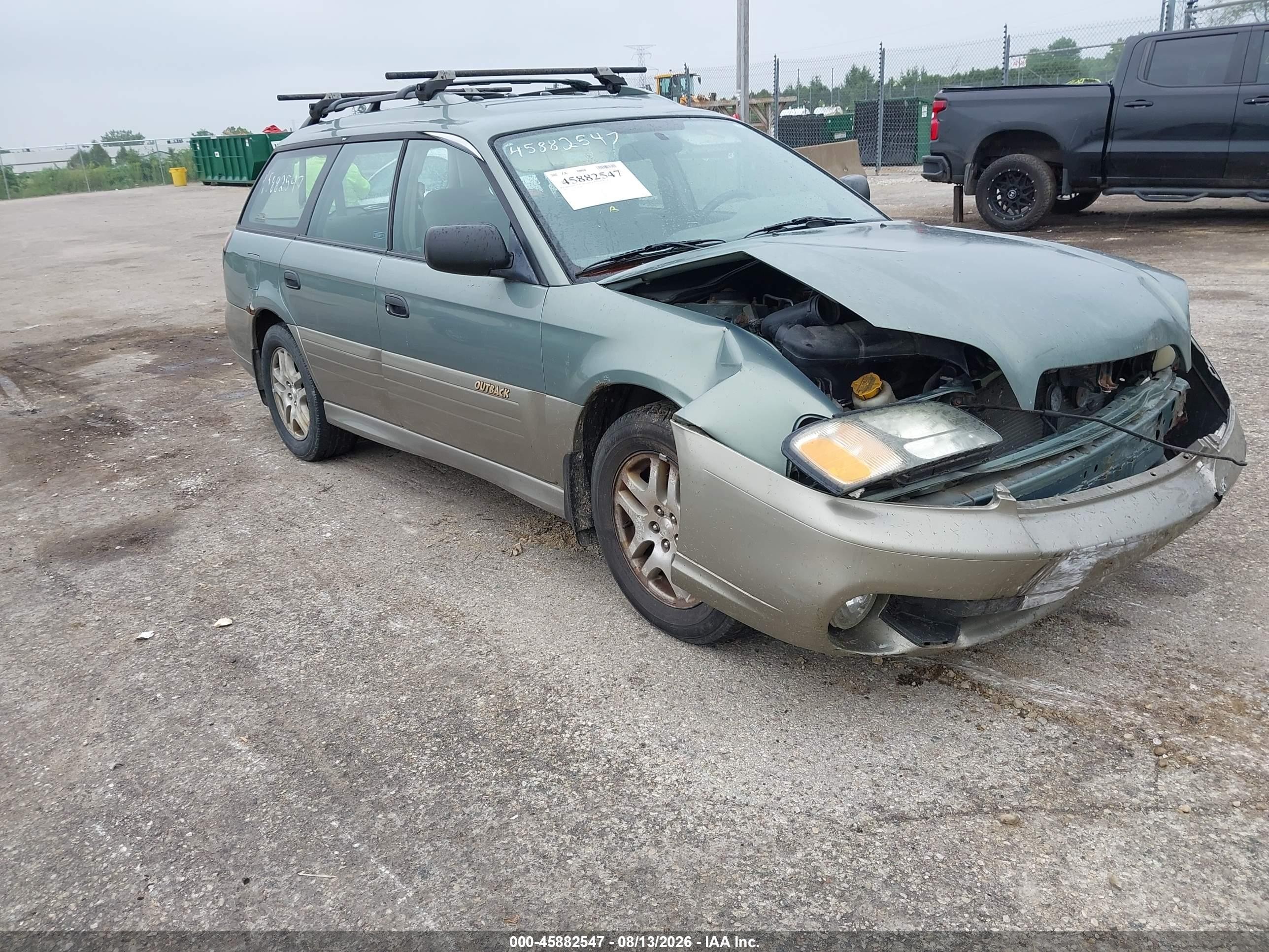 2003 Subaru Outback   Green vin: 4S3BH675437611909