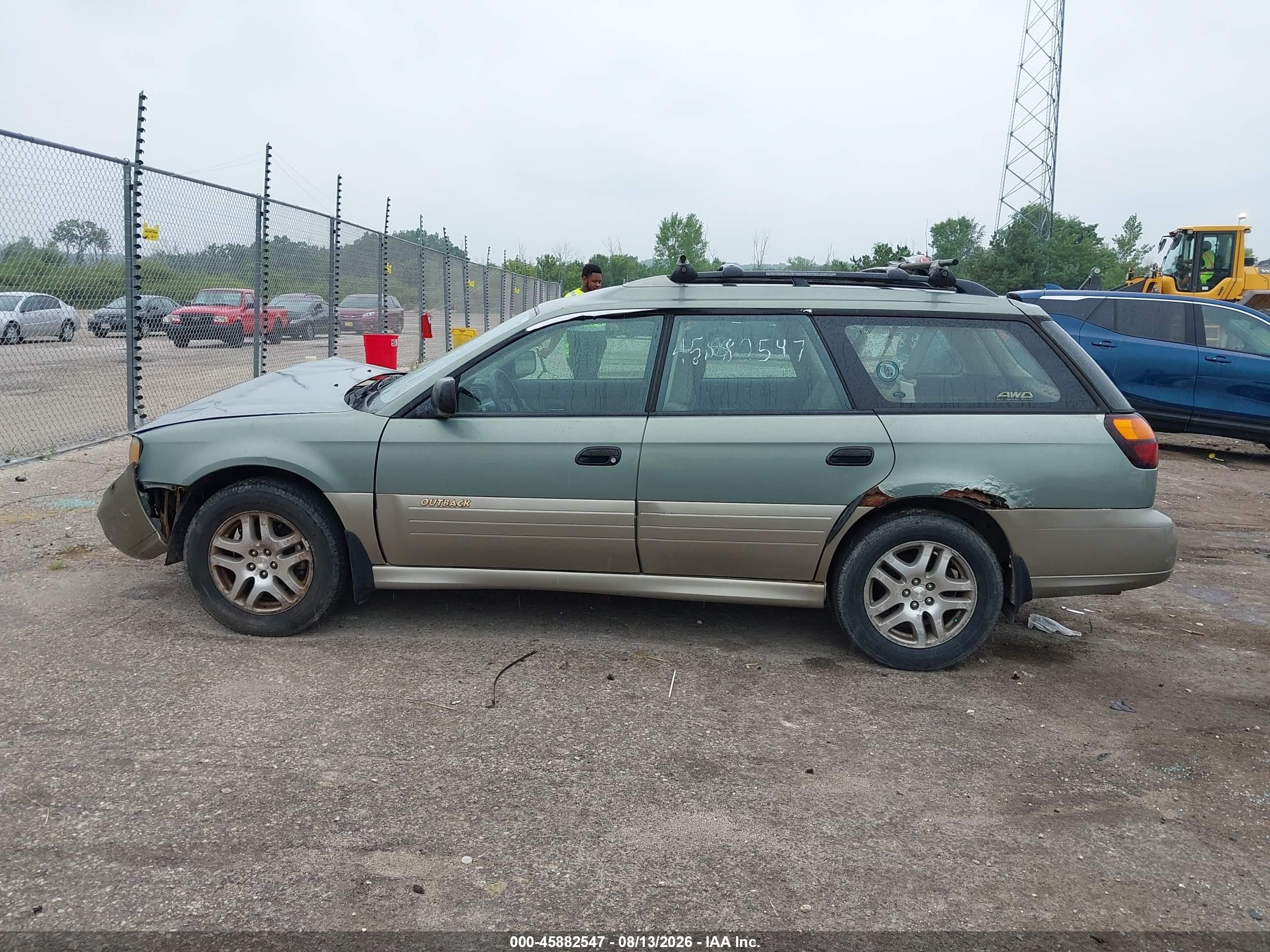 2003 Subaru Outback   Зеленый vin: 4S3BH675437611909