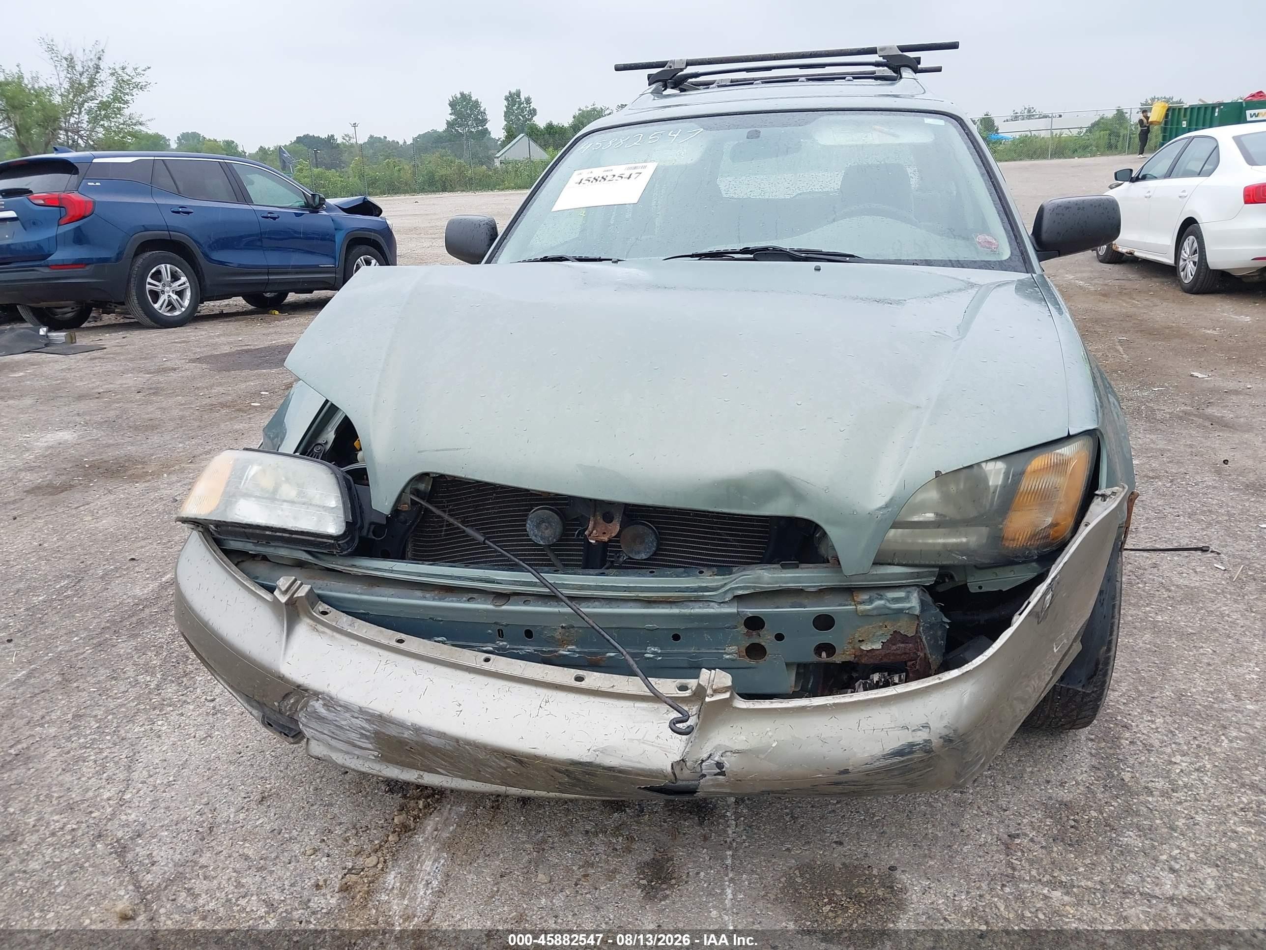 2003 Subaru Outback   Зеленый vin: 4S3BH675437611909
