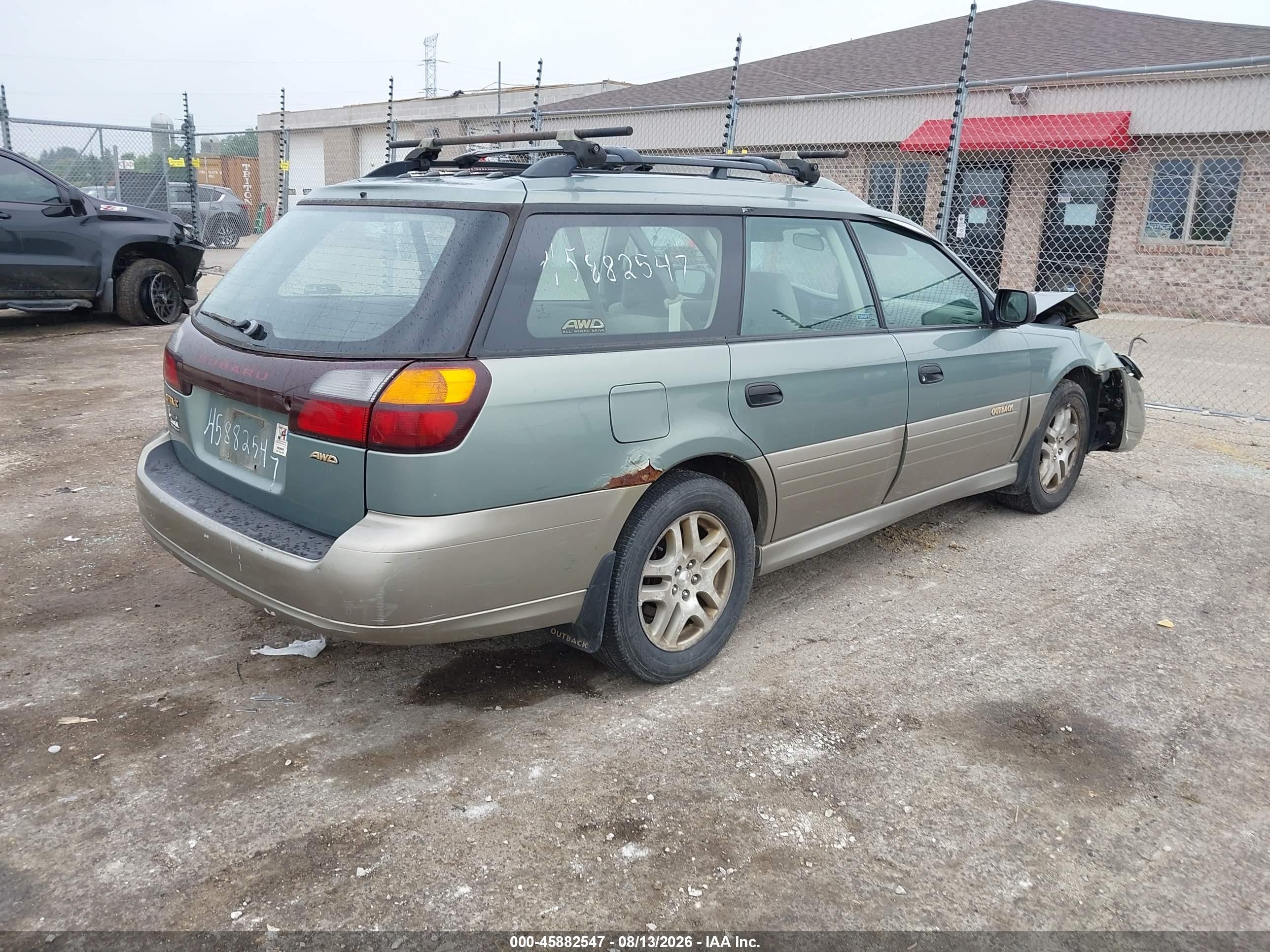 2003 Subaru Outback   Зеленый vin: 4S3BH675437611909