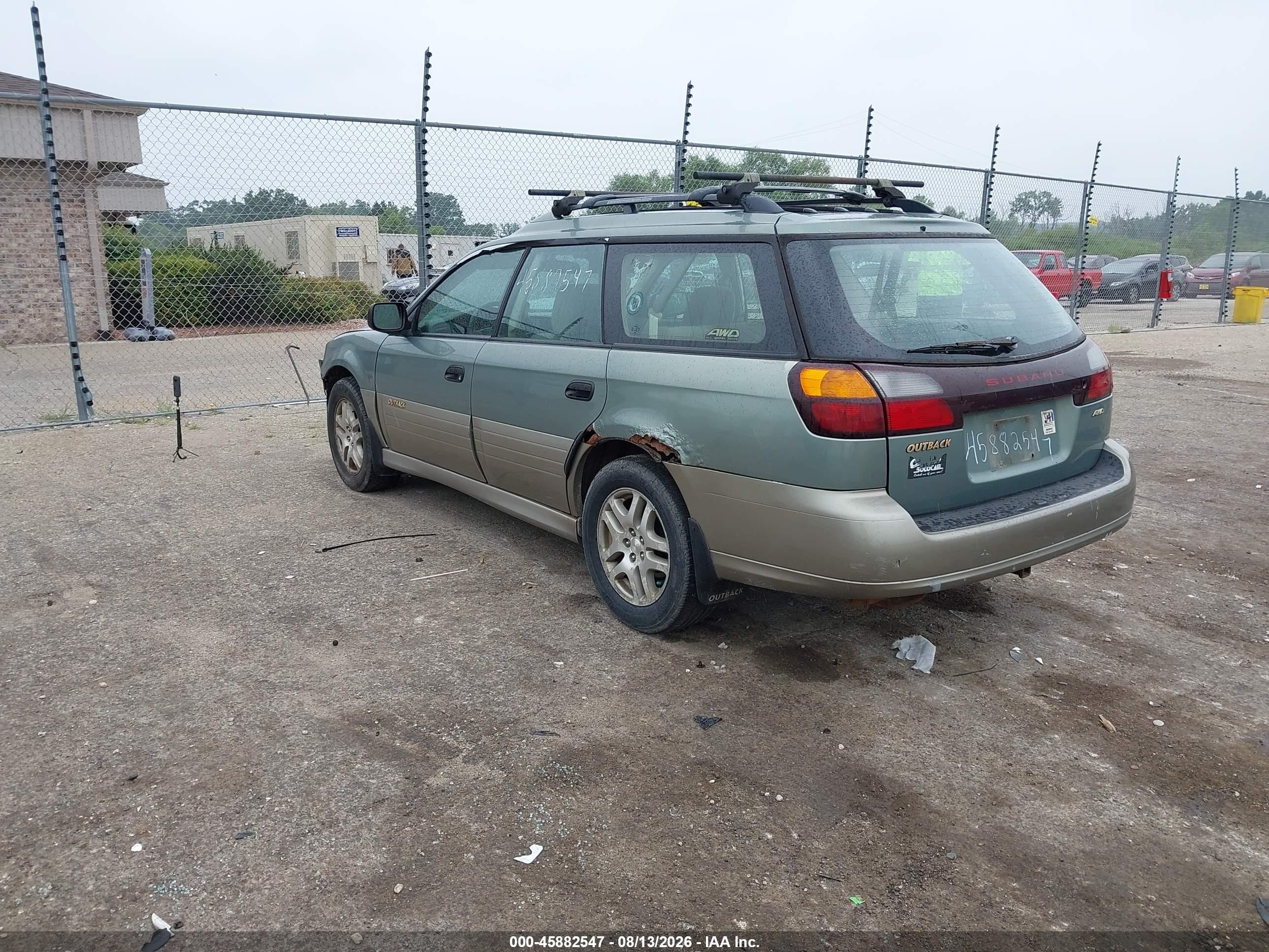 2003 Subaru Outback   Зеленый vin: 4S3BH675437611909
