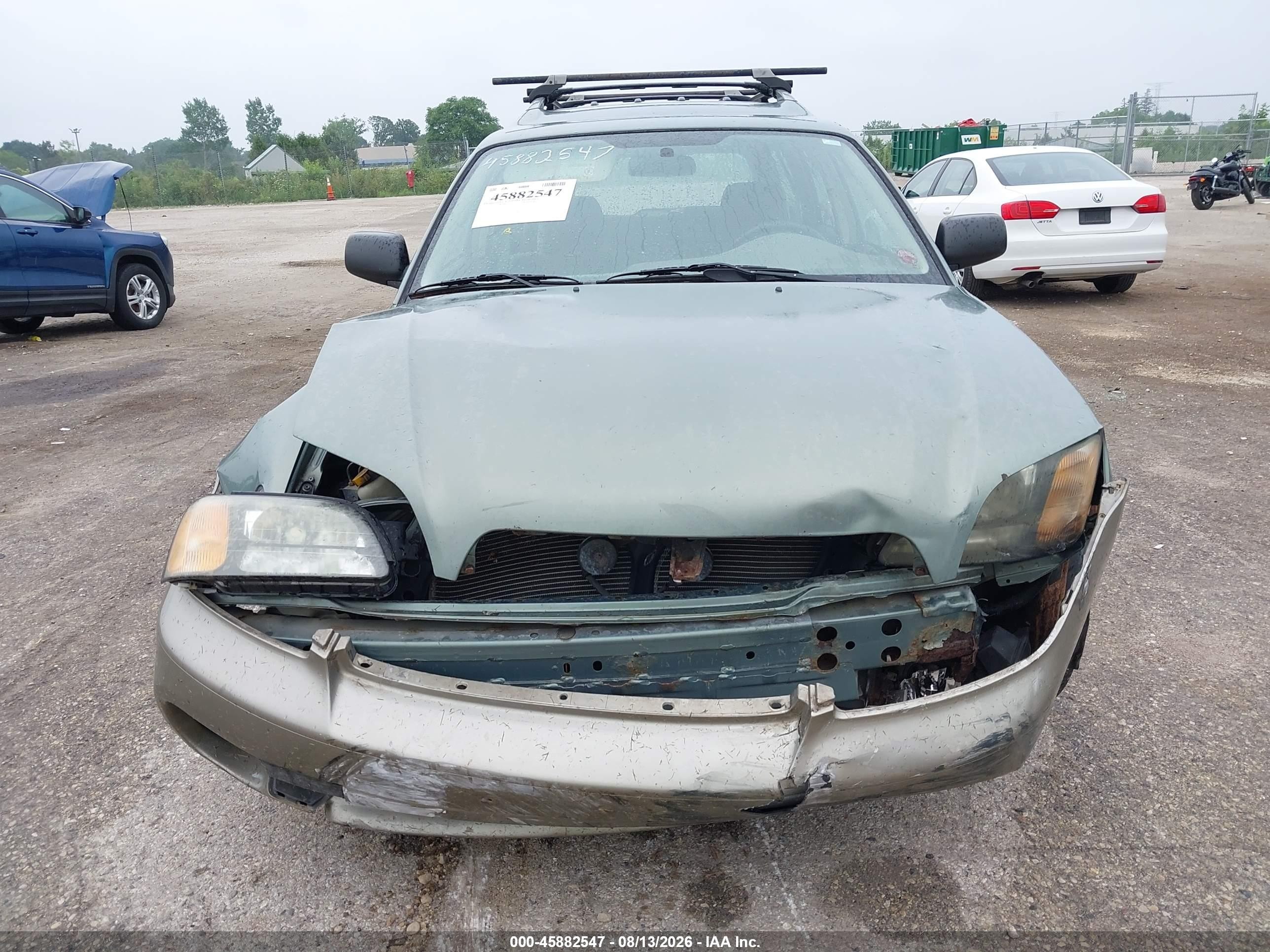 2003 Subaru Outback   Зеленый vin: 4S3BH675437611909