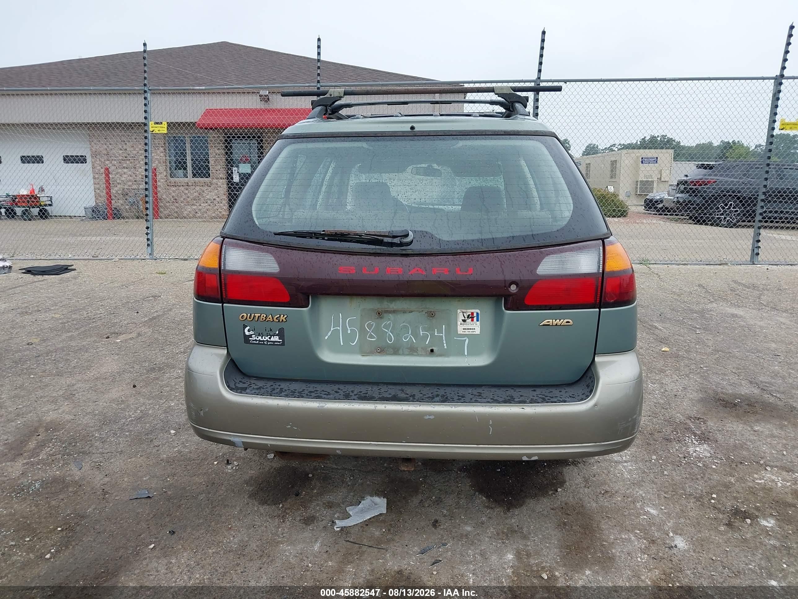 2003 Subaru Outback   Зеленый vin: 4S3BH675437611909
