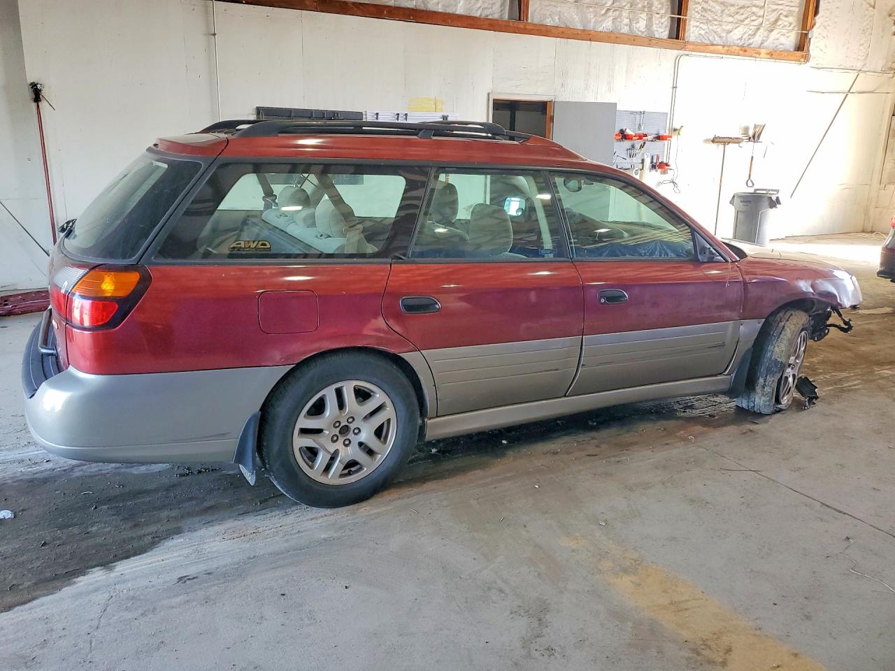 2003 Subaru Legacy Outback Awp Бордовый vin: 4S3BH675437621341