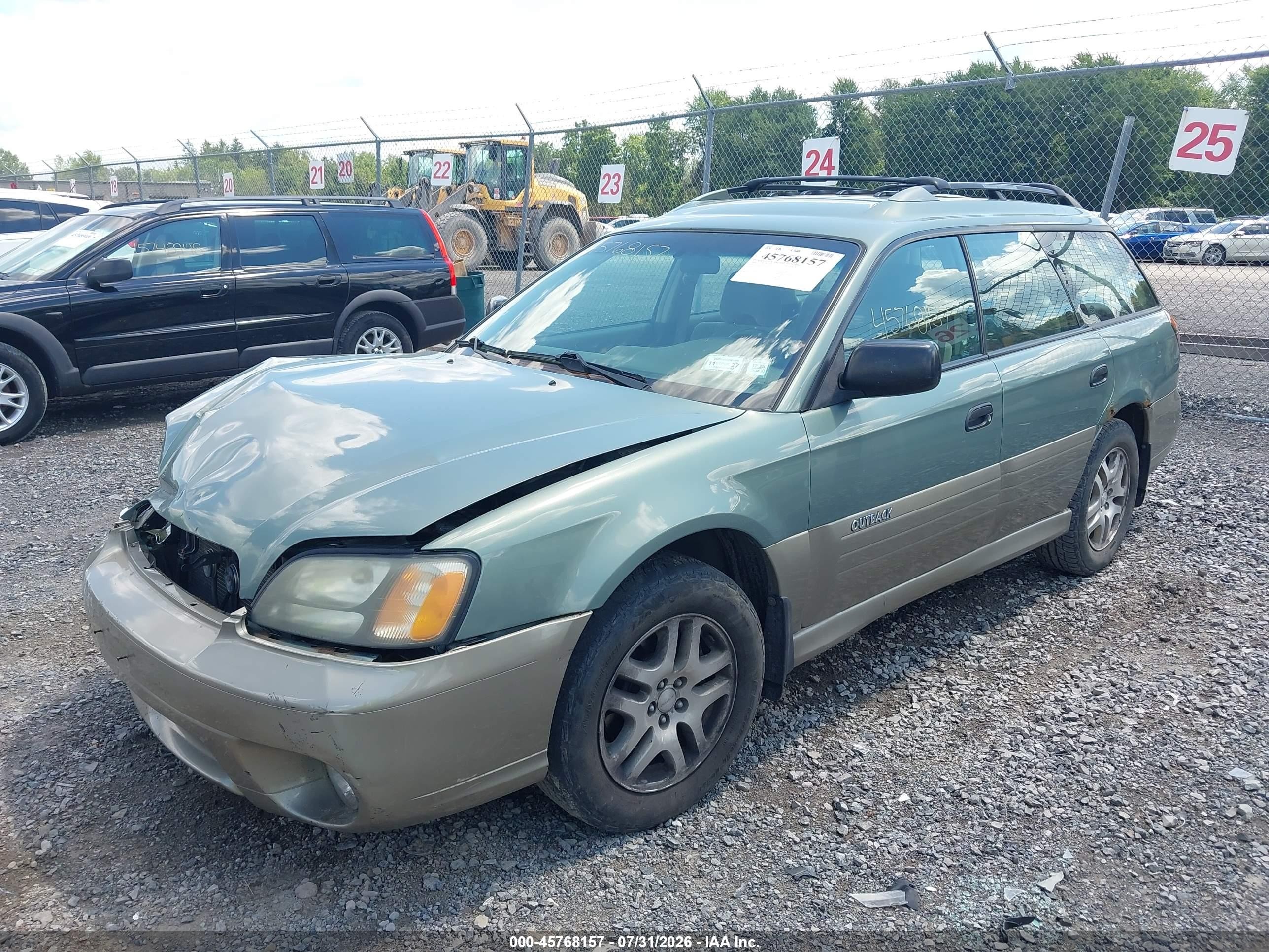 2004 Subaru Outback   Зеленый vin: 4S3BH675447644264