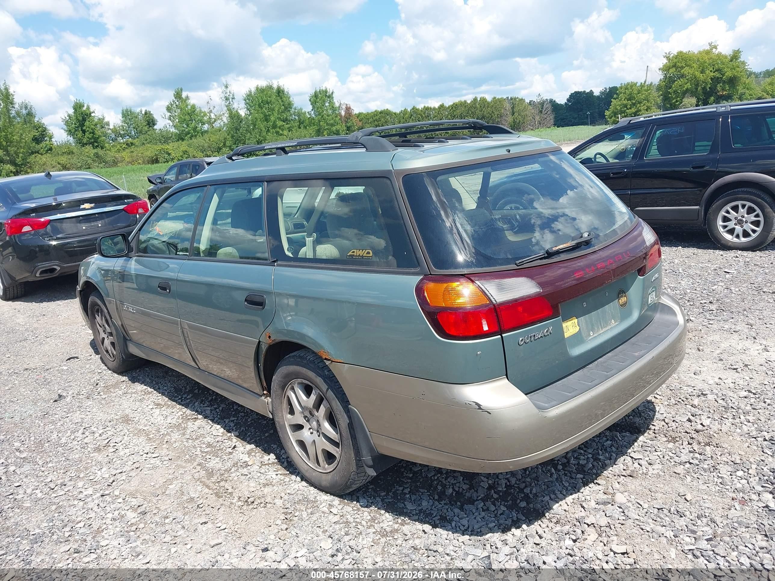 2004 Subaru Outback   Зеленый vin: 4S3BH675447644264