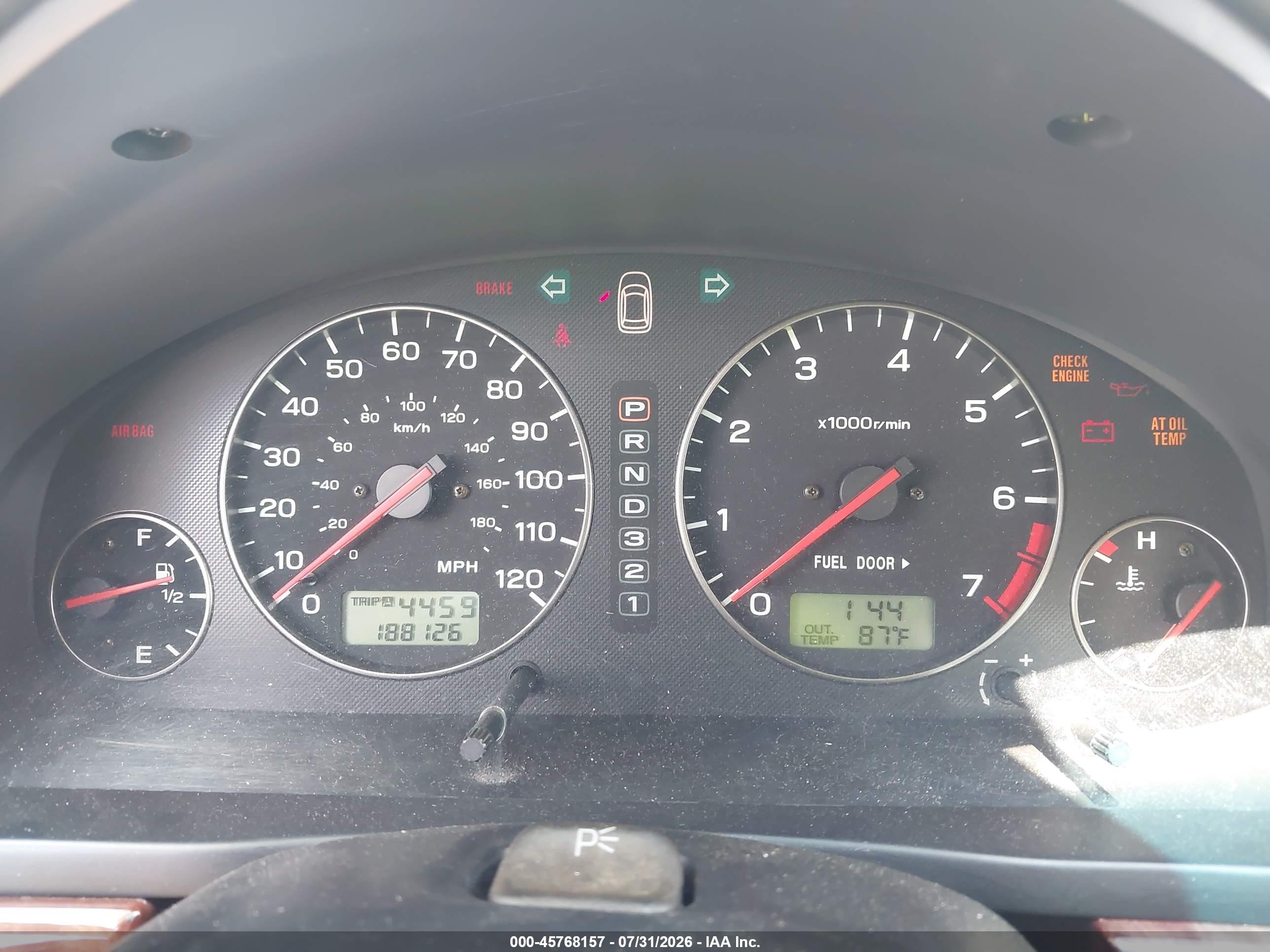 2004 Subaru Outback   Зеленый vin: 4S3BH675447644264