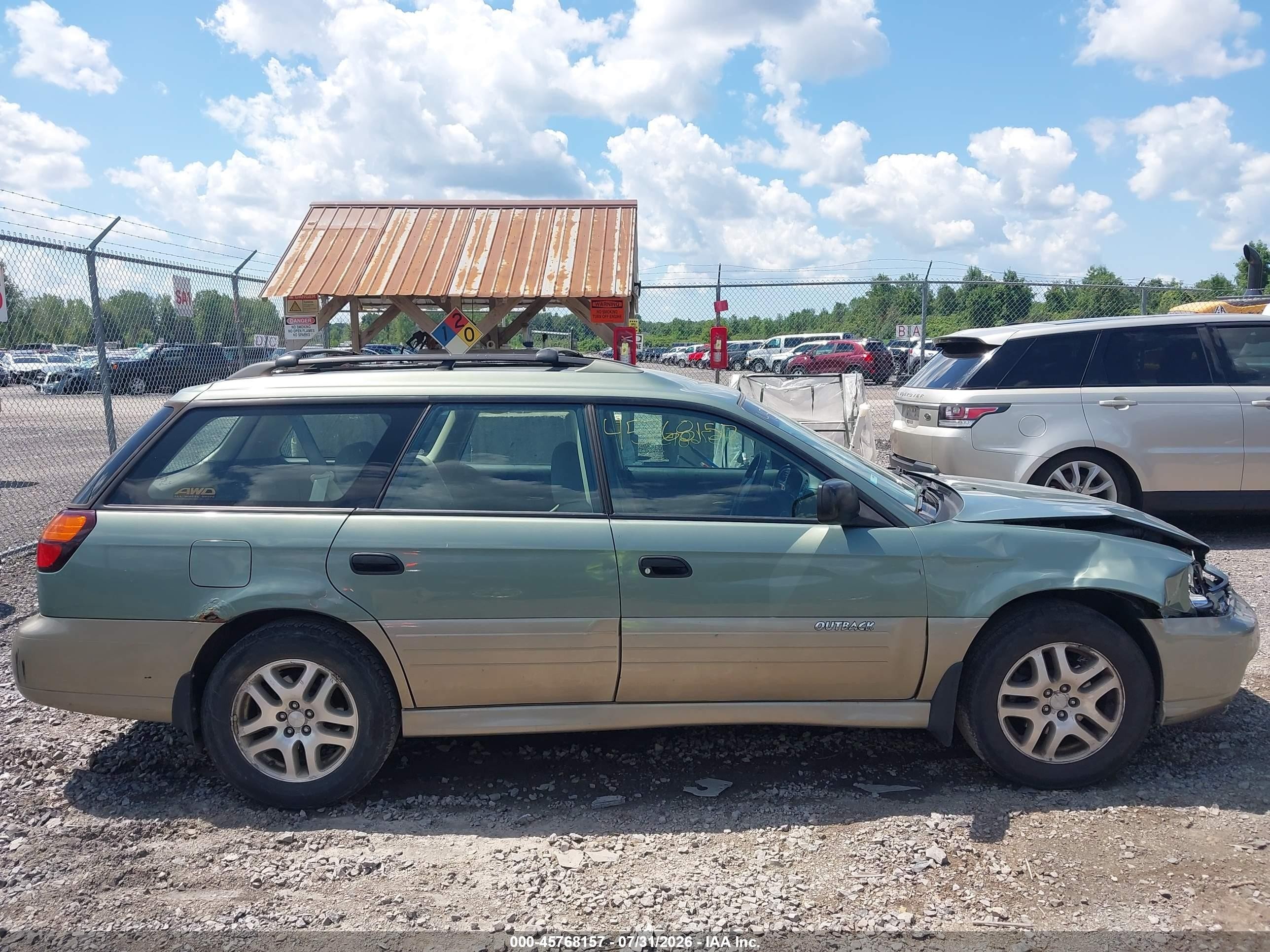 2004 Subaru Outback   Зеленый vin: 4S3BH675447644264