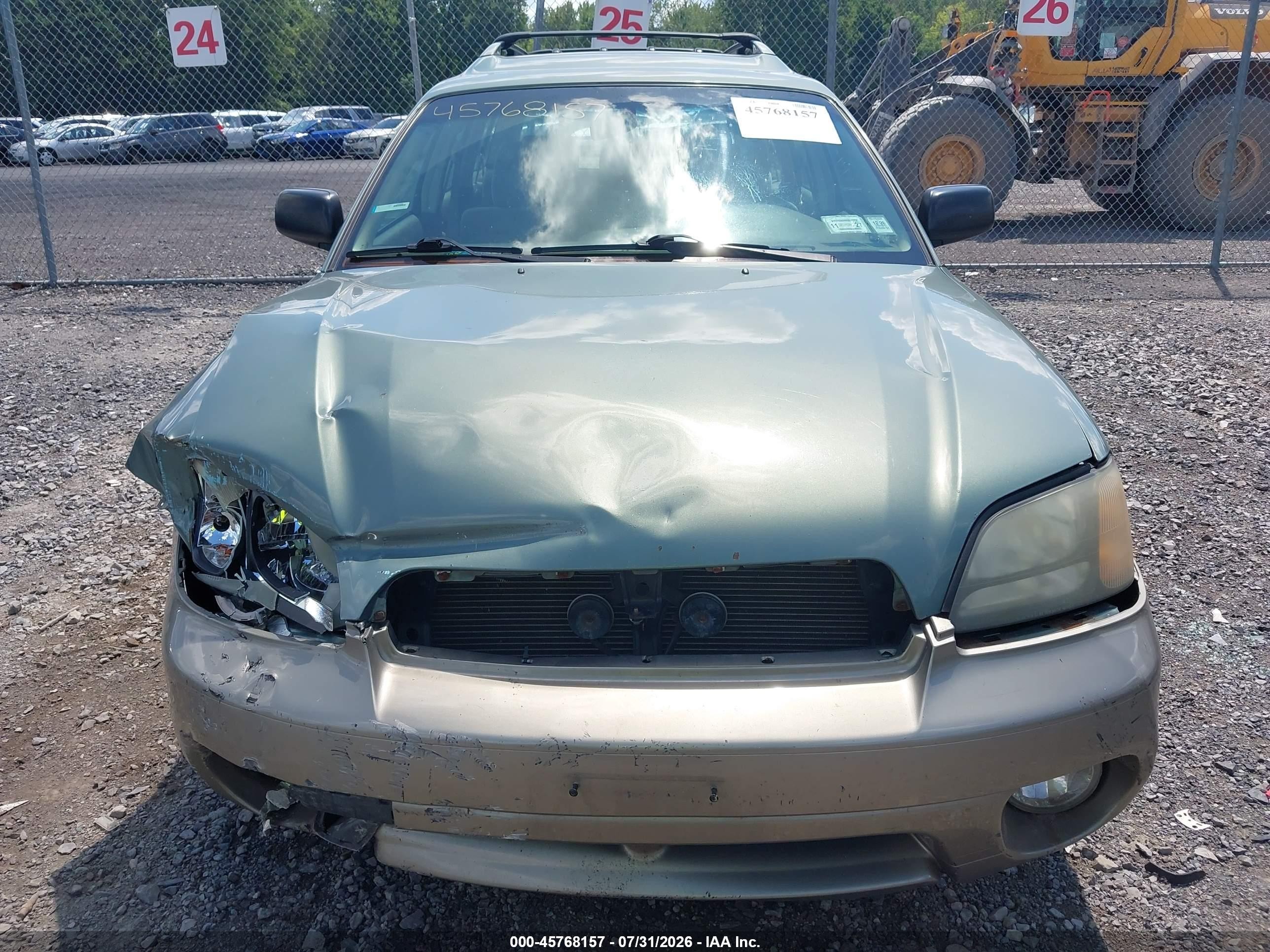 2004 Subaru Outback   Зеленый vin: 4S3BH675447644264