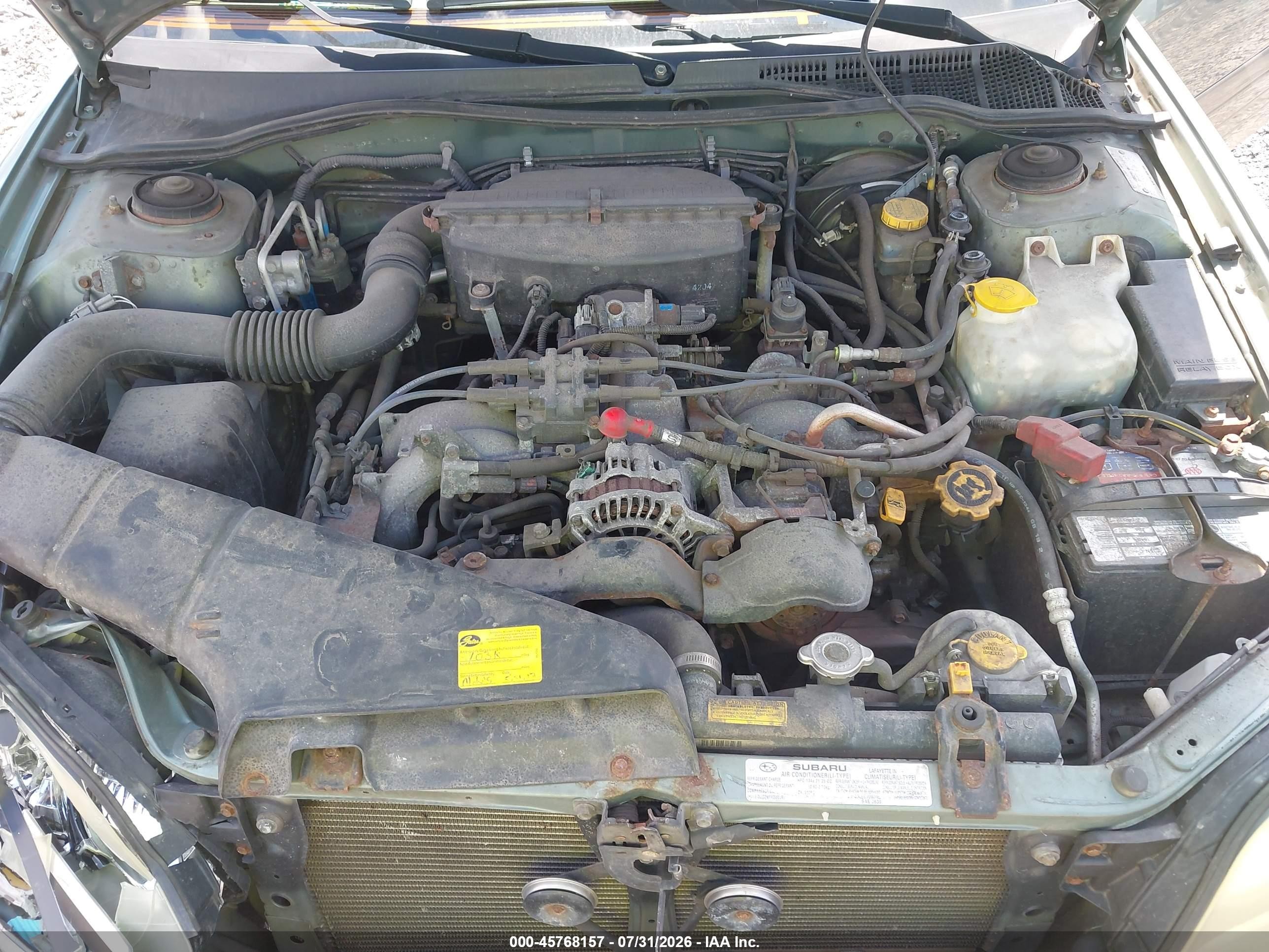 2004 Subaru Outback   Green vin: 4S3BH675447644264