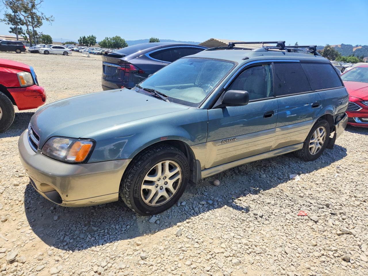 2000 Subaru Legacy Outback Awp Green vin: 4S3BH6754Y6668513