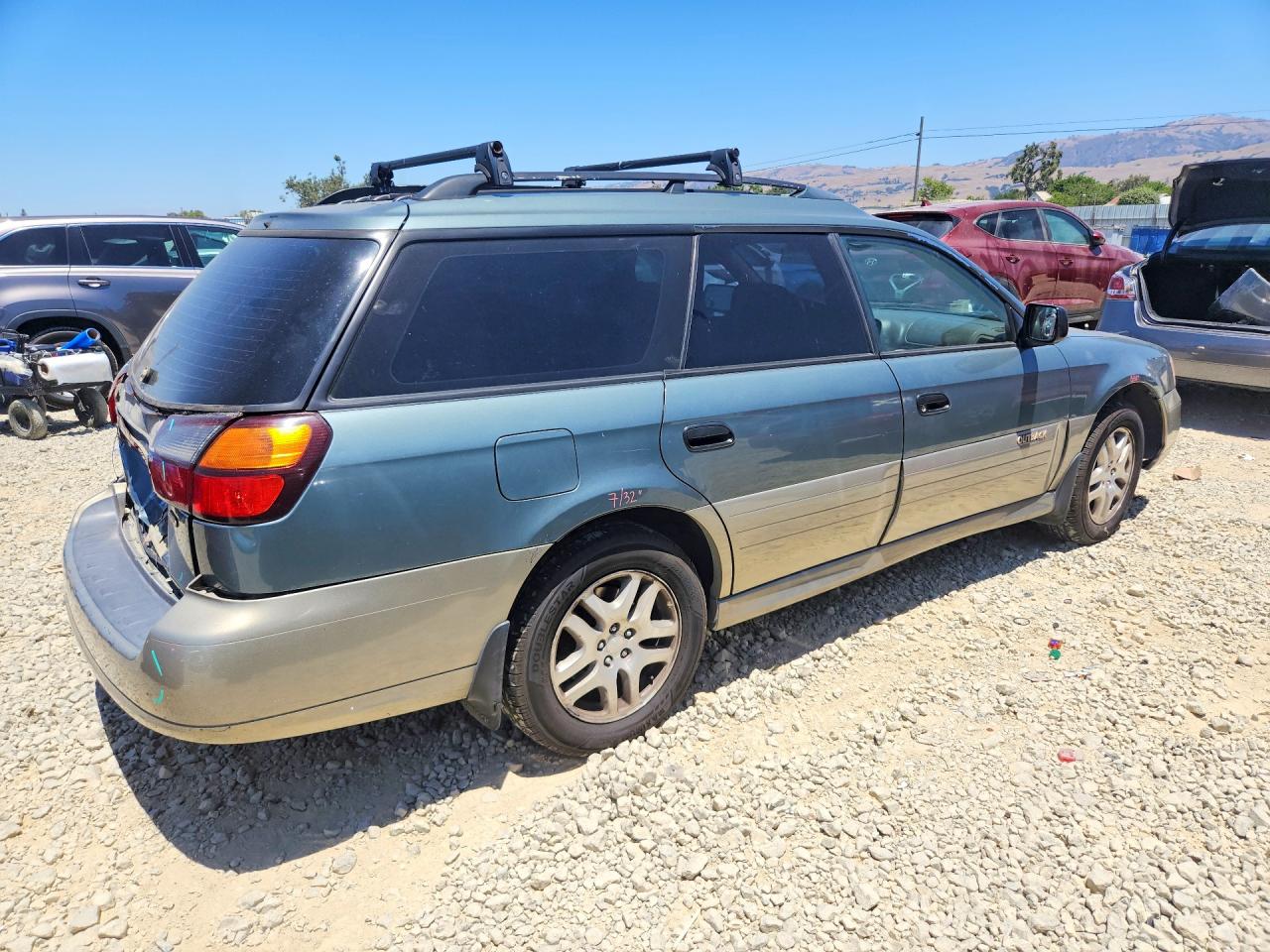 2000 Subaru Legacy Outback Awp Green vin: 4S3BH6754Y6668513