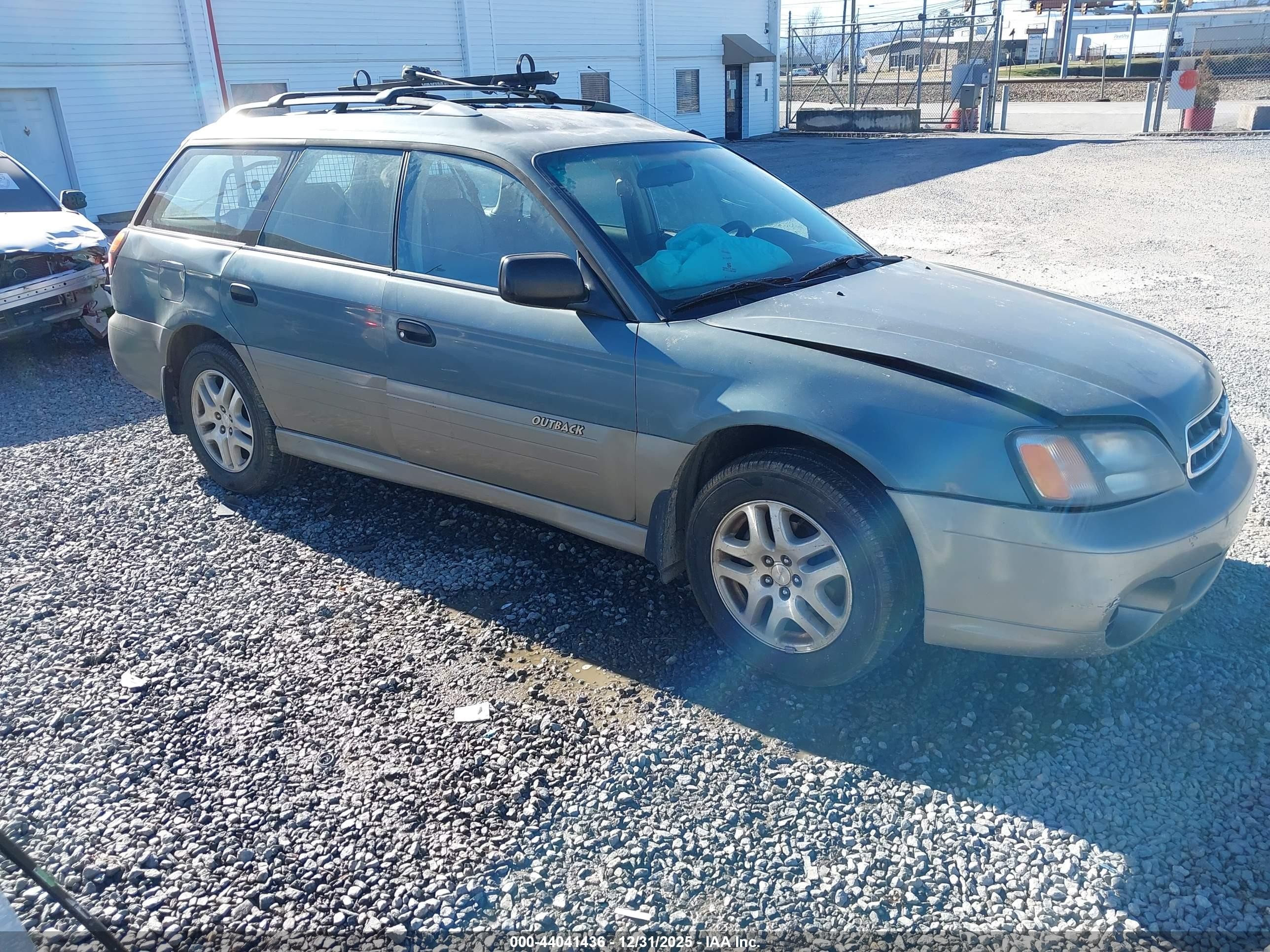 2000 Subaru Outback   Зеленый vin: 4S3BH6754Y7654332