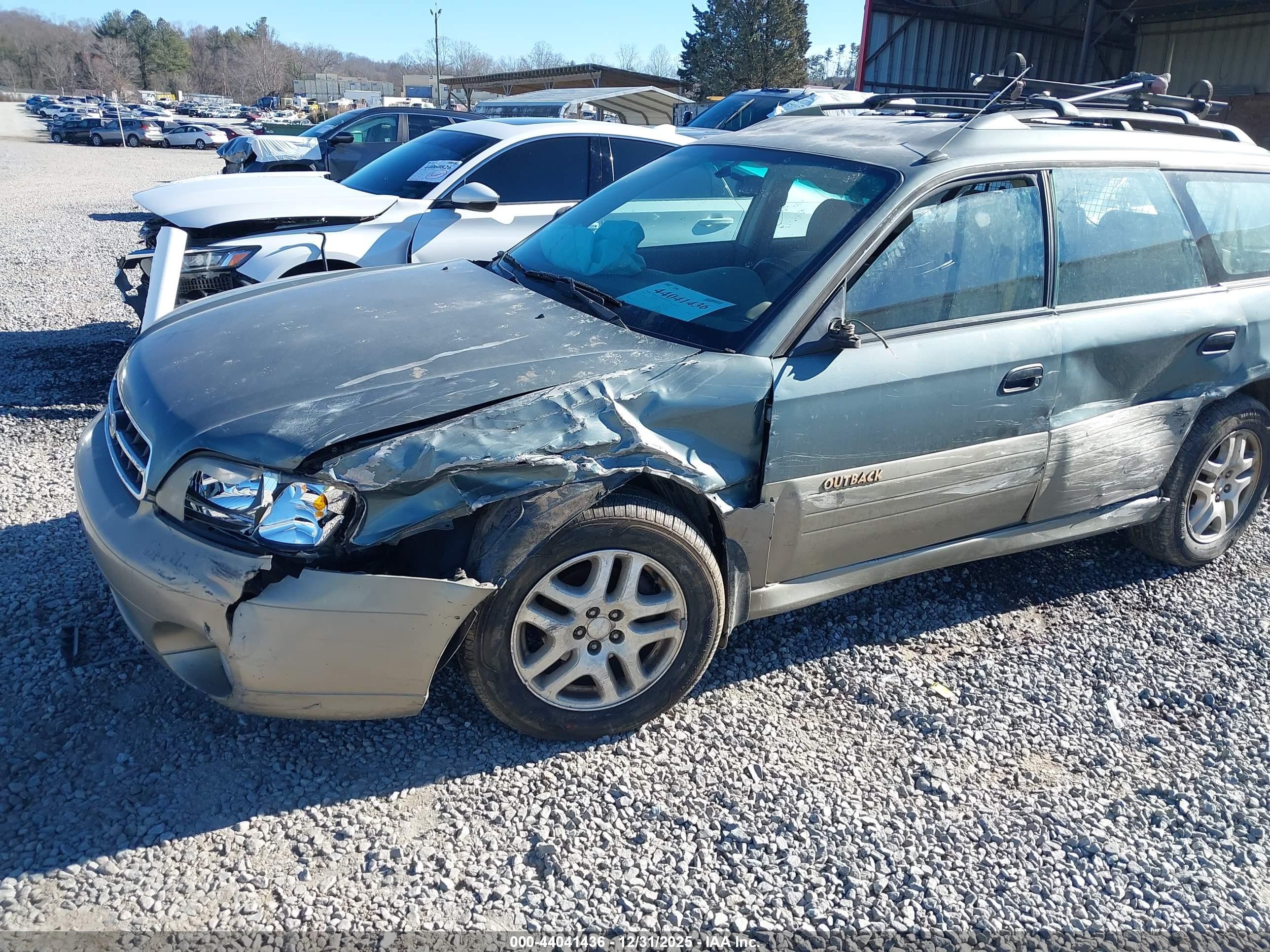 2000 Subaru Outback   Green vin: 4S3BH6754Y7654332