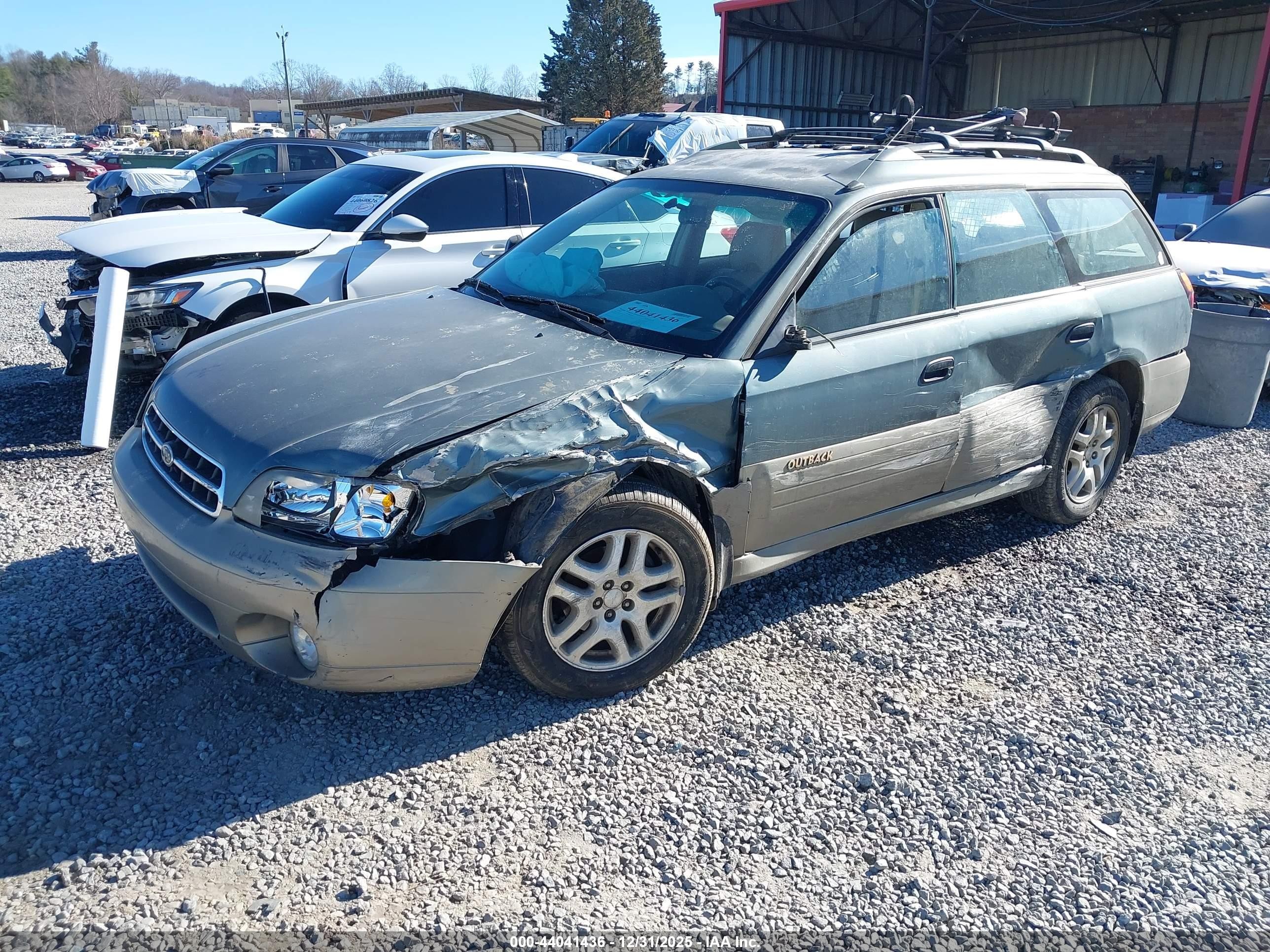 2000 Subaru Outback   Green vin: 4S3BH6754Y7654332