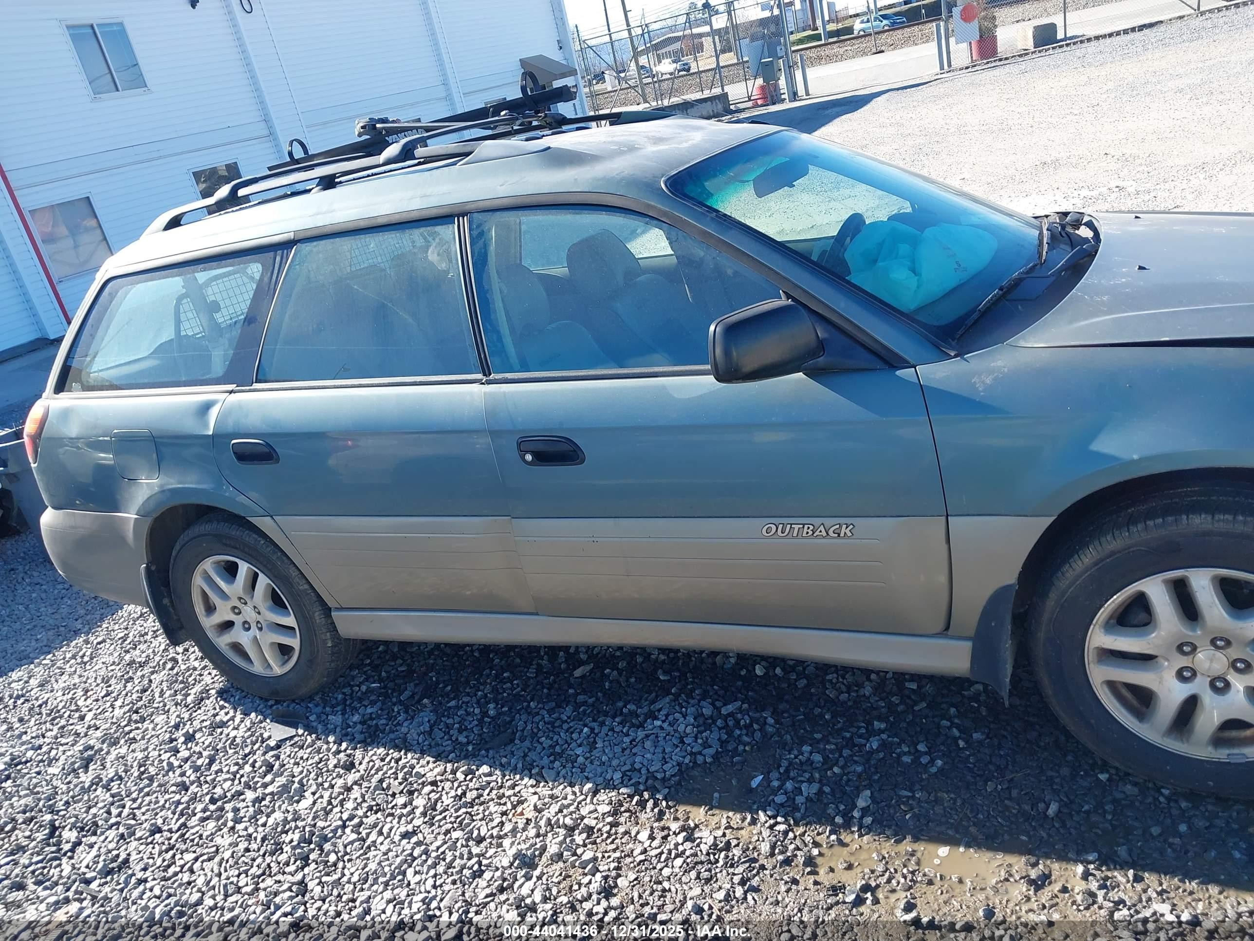 2000 Subaru Outback   Green vin: 4S3BH6754Y7654332