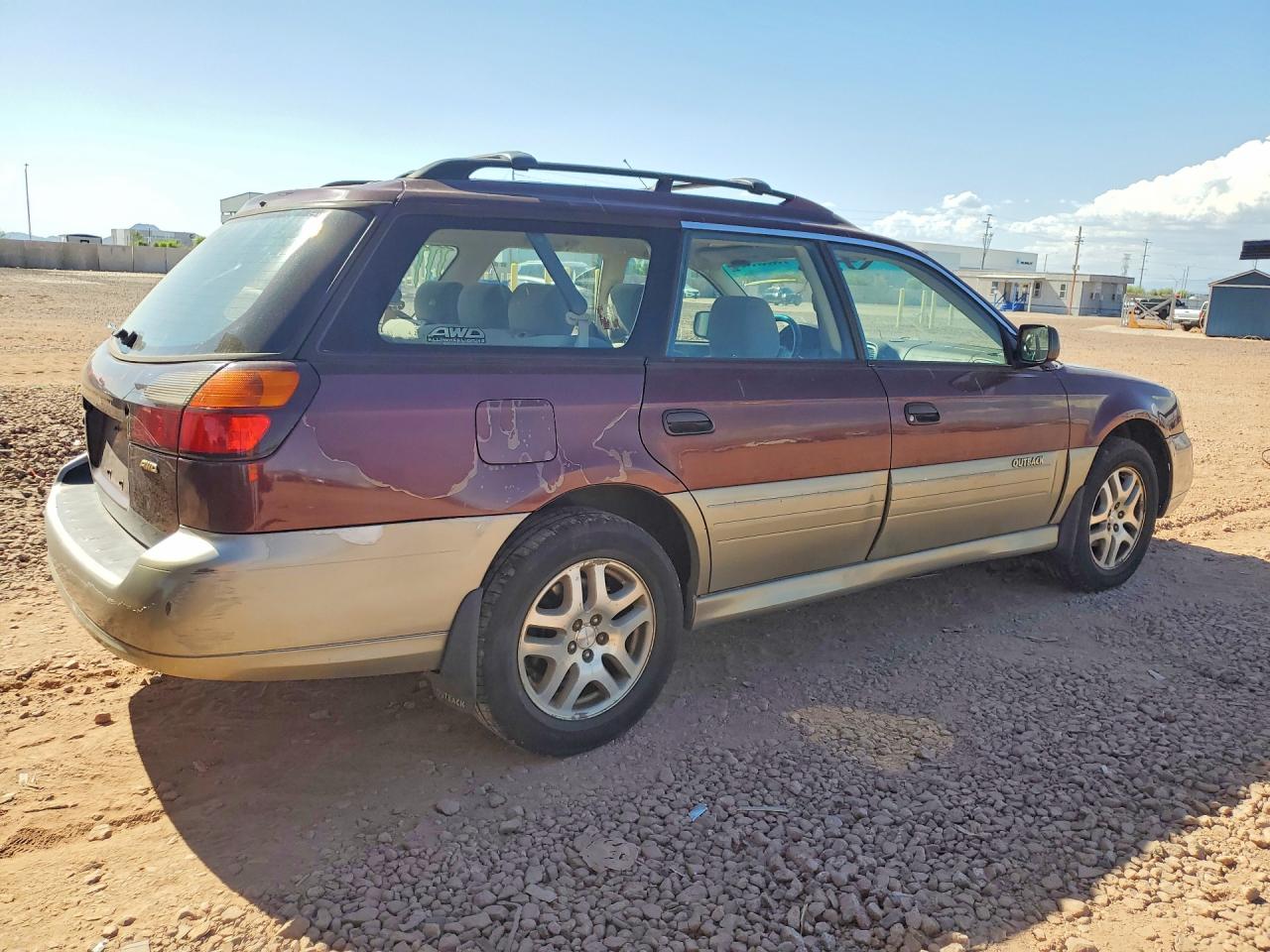 2000 Subaru Legacy Outback Awp Maroon vin: 4S3BH6754Y7655688