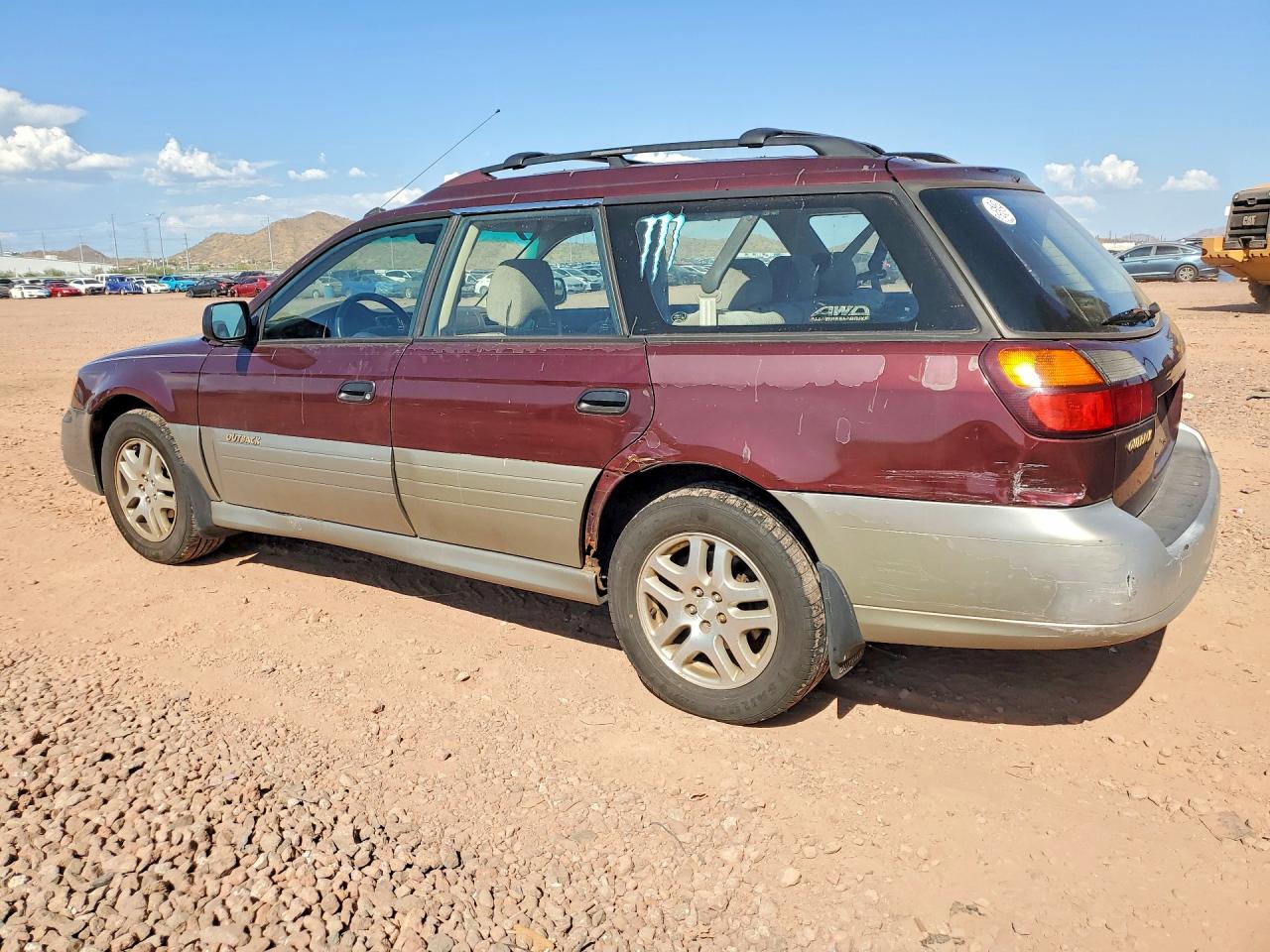 2000 Subaru Legacy Outback Awp Maroon vin: 4S3BH6754Y7655688