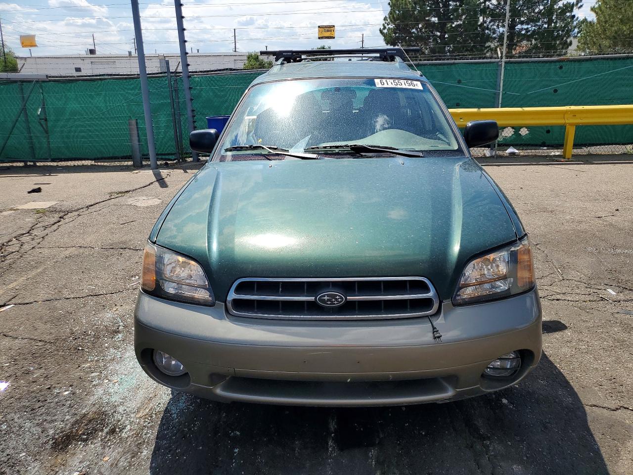2001 Subaru Legacy Outback Awp Green vin: 4S3BH675517649064