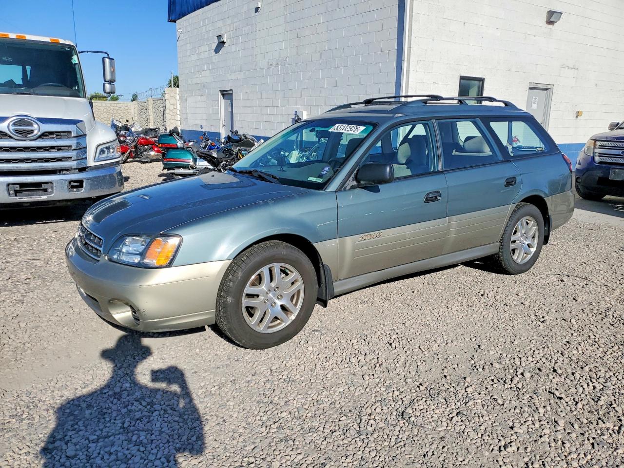 2002 Subaru Legacy Outback Awp Зеленый vin: 4S3BH675527631097