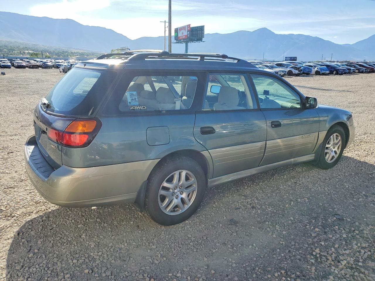 2002 Subaru Legacy Outback Awp Зеленый vin: 4S3BH675527631097