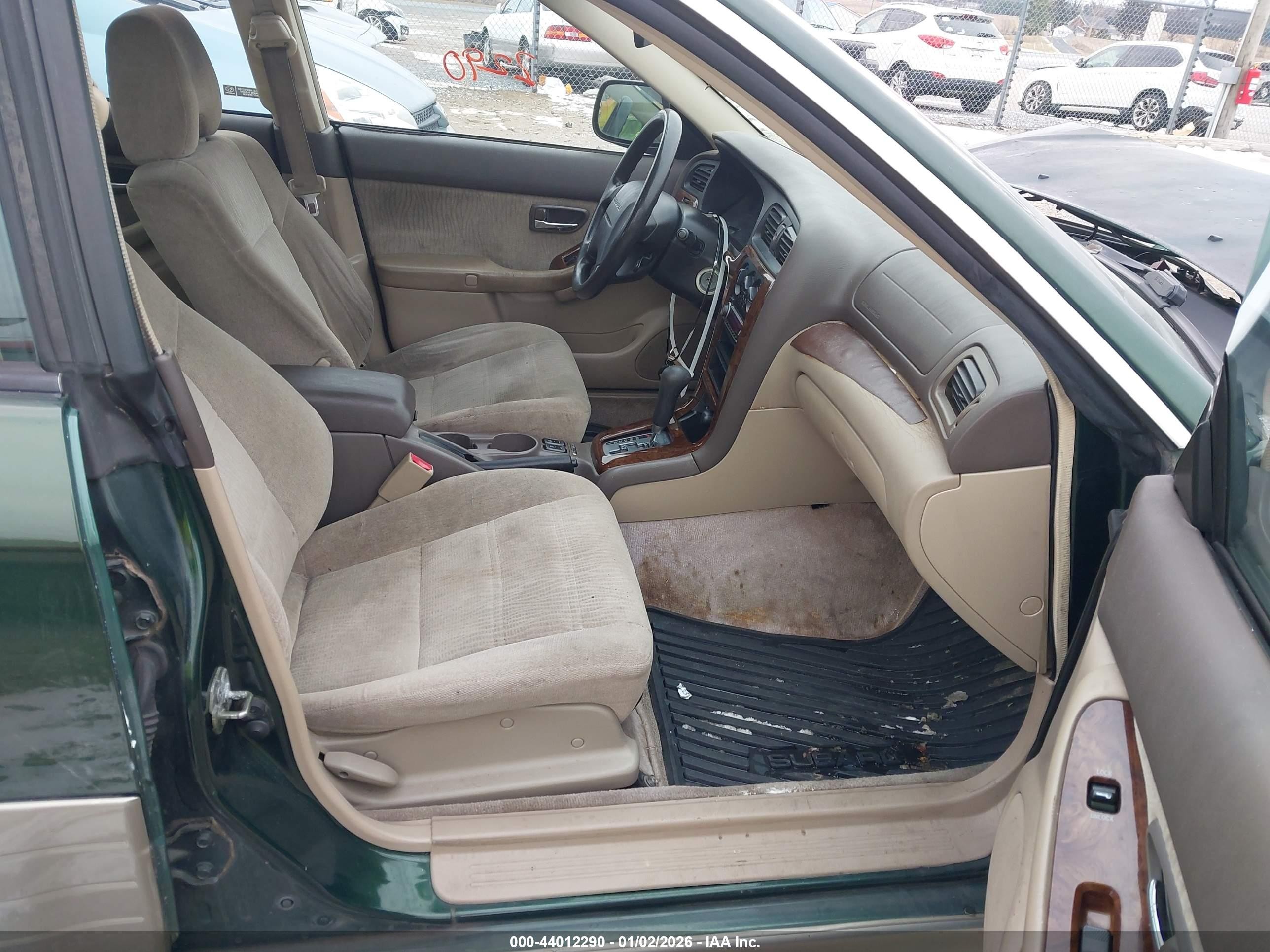 2002 Subaru Outback   Green vin: 4S3BH675527662687