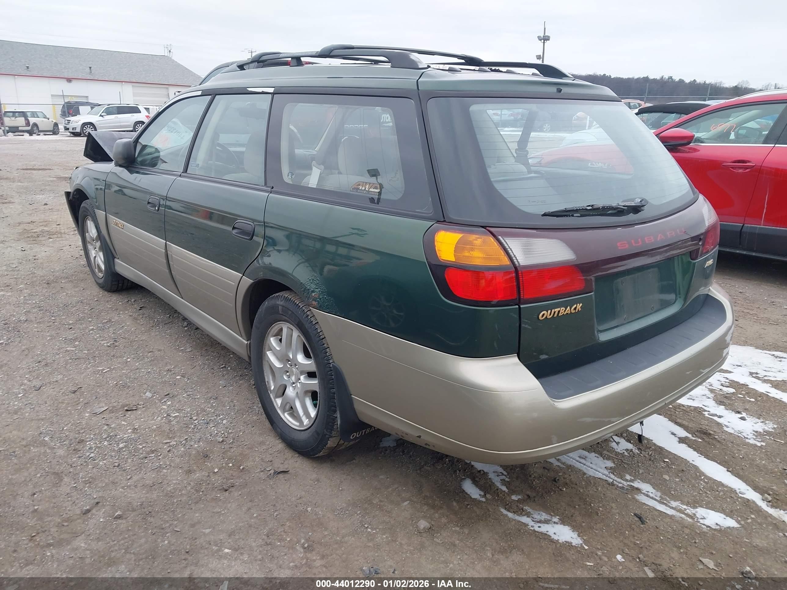 2002 Subaru Outback   Green vin: 4S3BH675527662687
