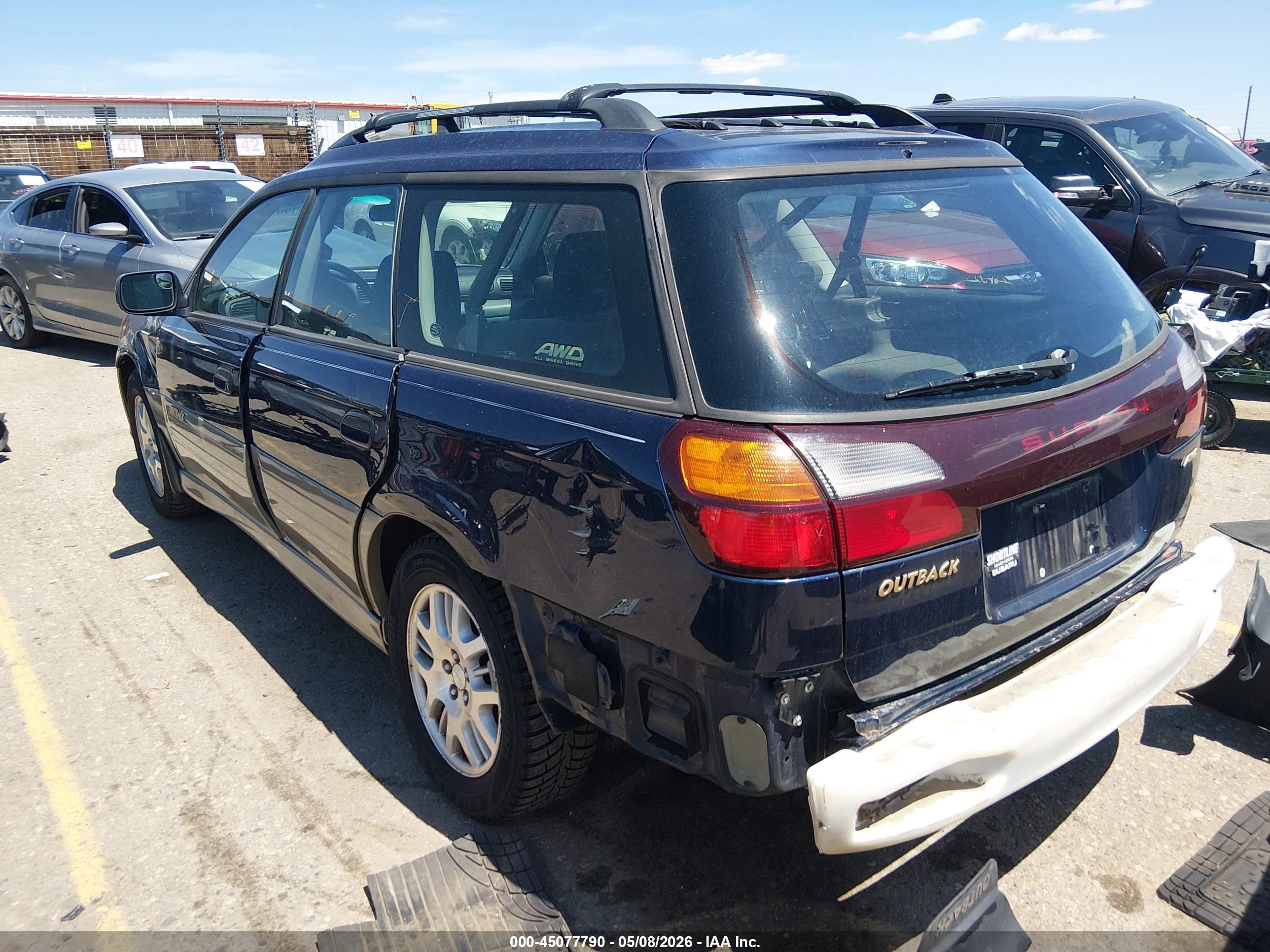 2003 Subaru Outback   Dark Blue vin: 4S3BH675536656377