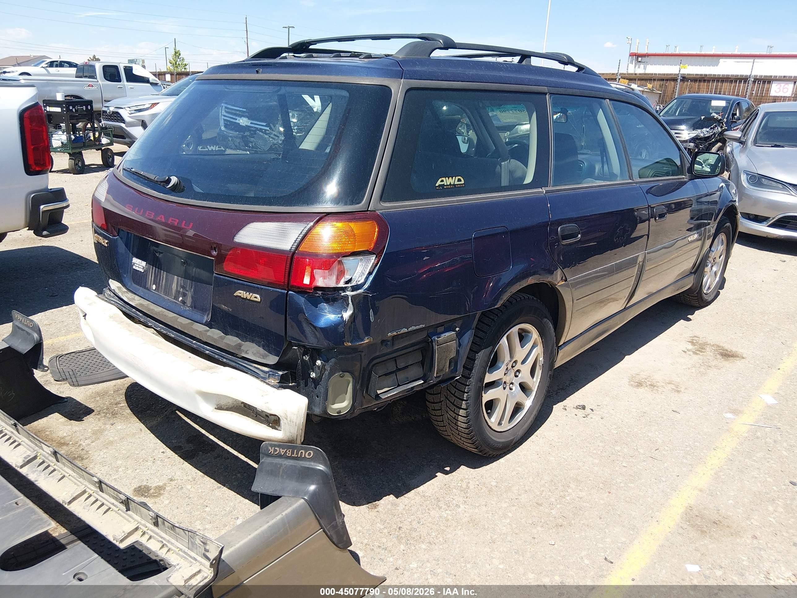 2003 Subaru Outback   Dark Blue vin: 4S3BH675536656377