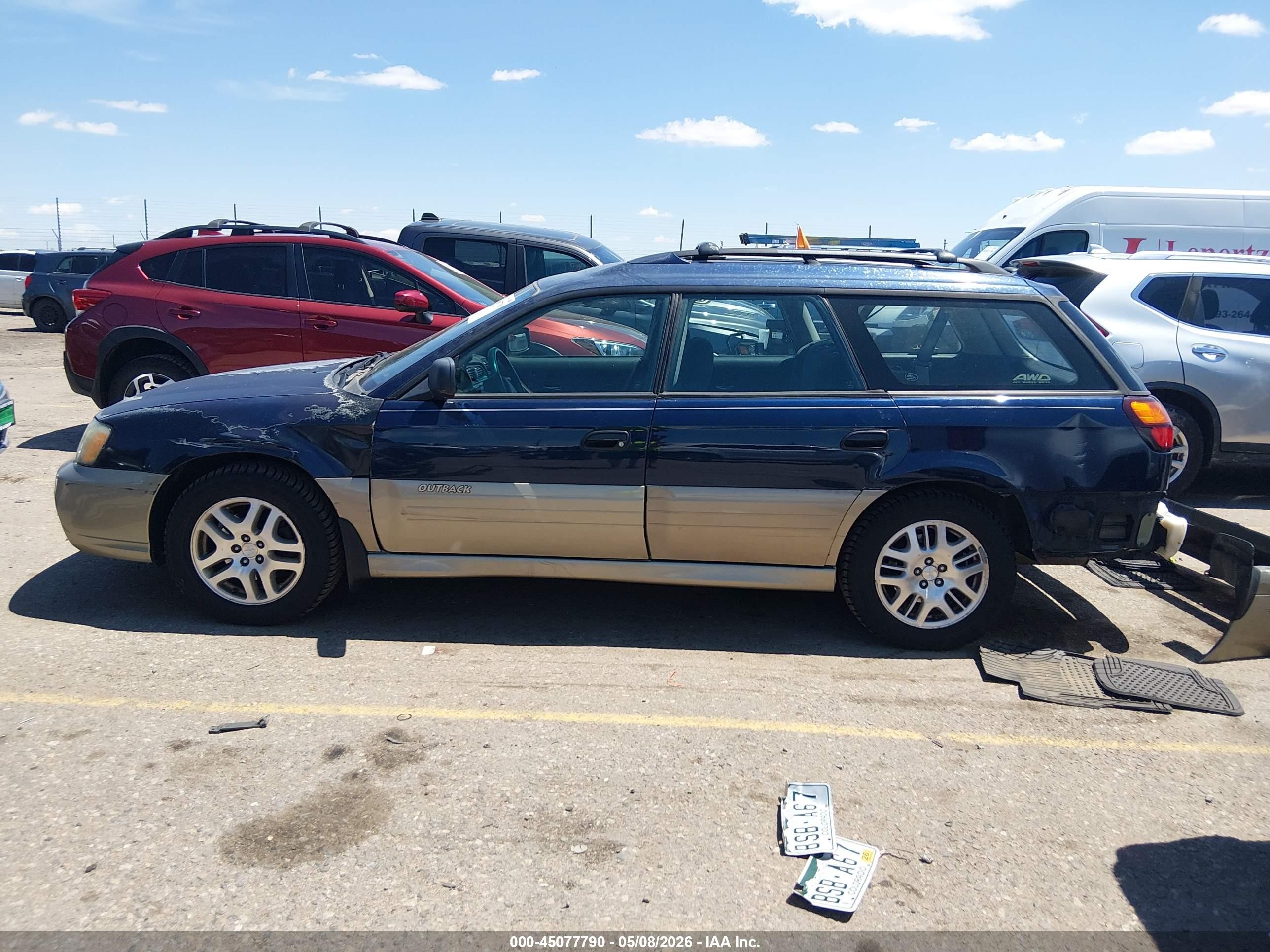 2003 Subaru Outback   Dark Blue vin: 4S3BH675536656377