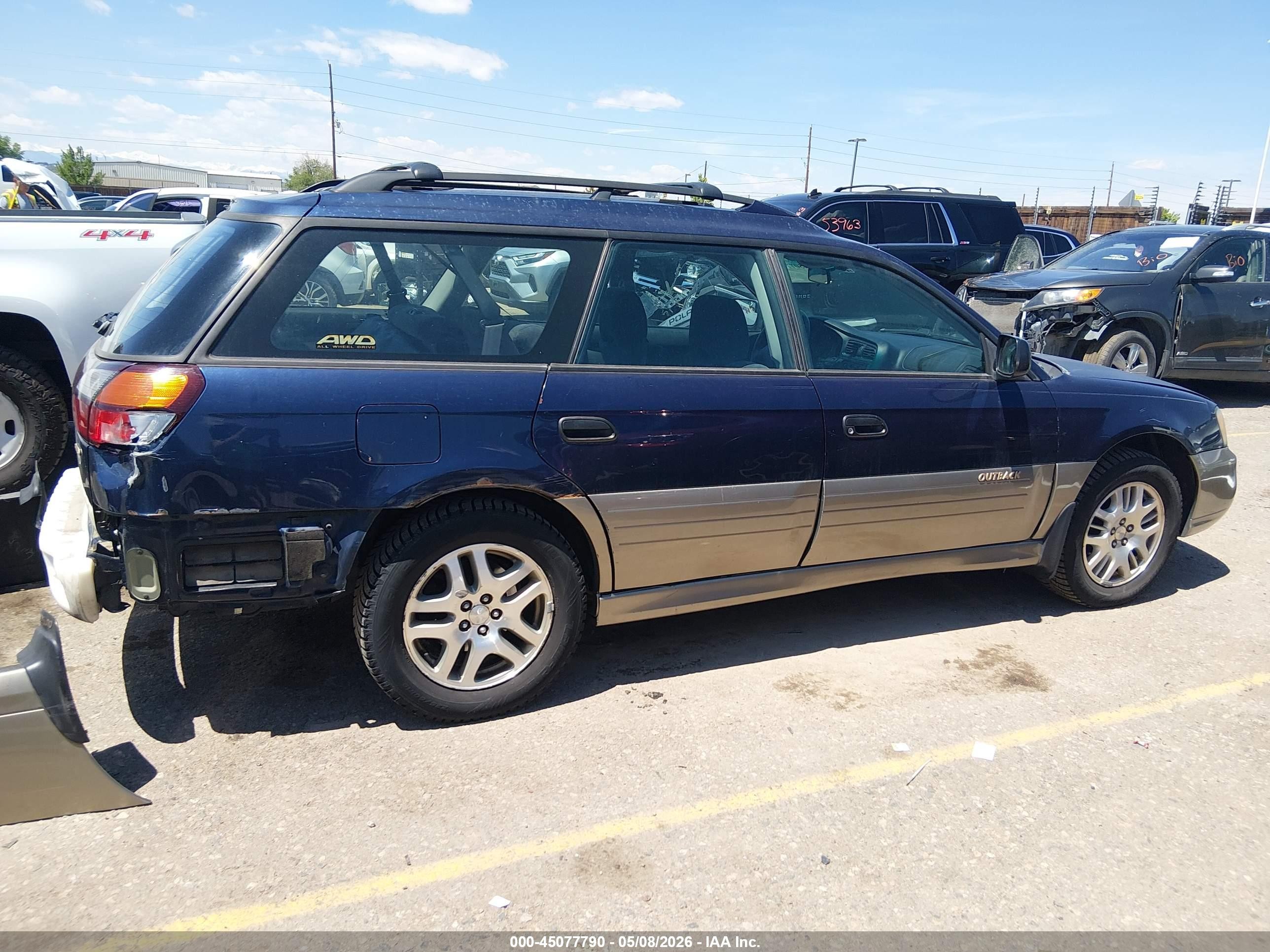 2003 Subaru Outback   Dark Blue vin: 4S3BH675536656377