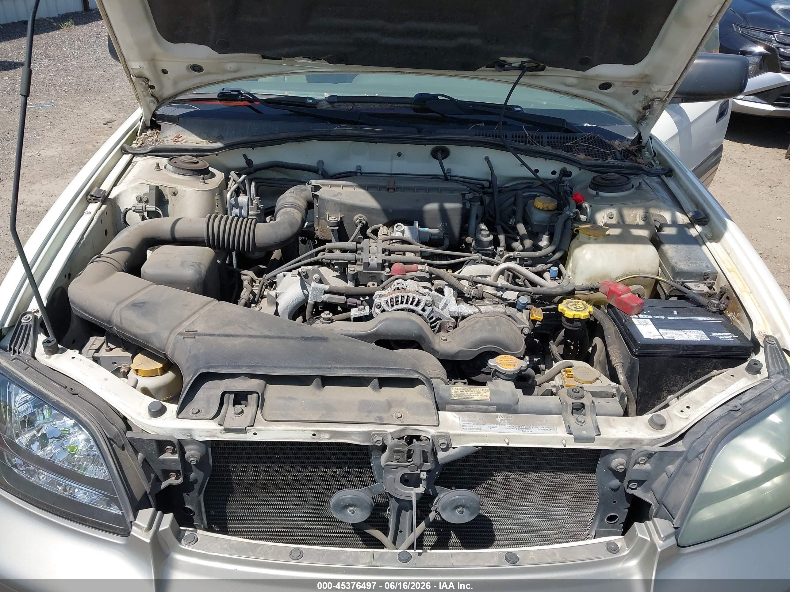 2003 Subaru Outback White vin: 4S3BH675537610235