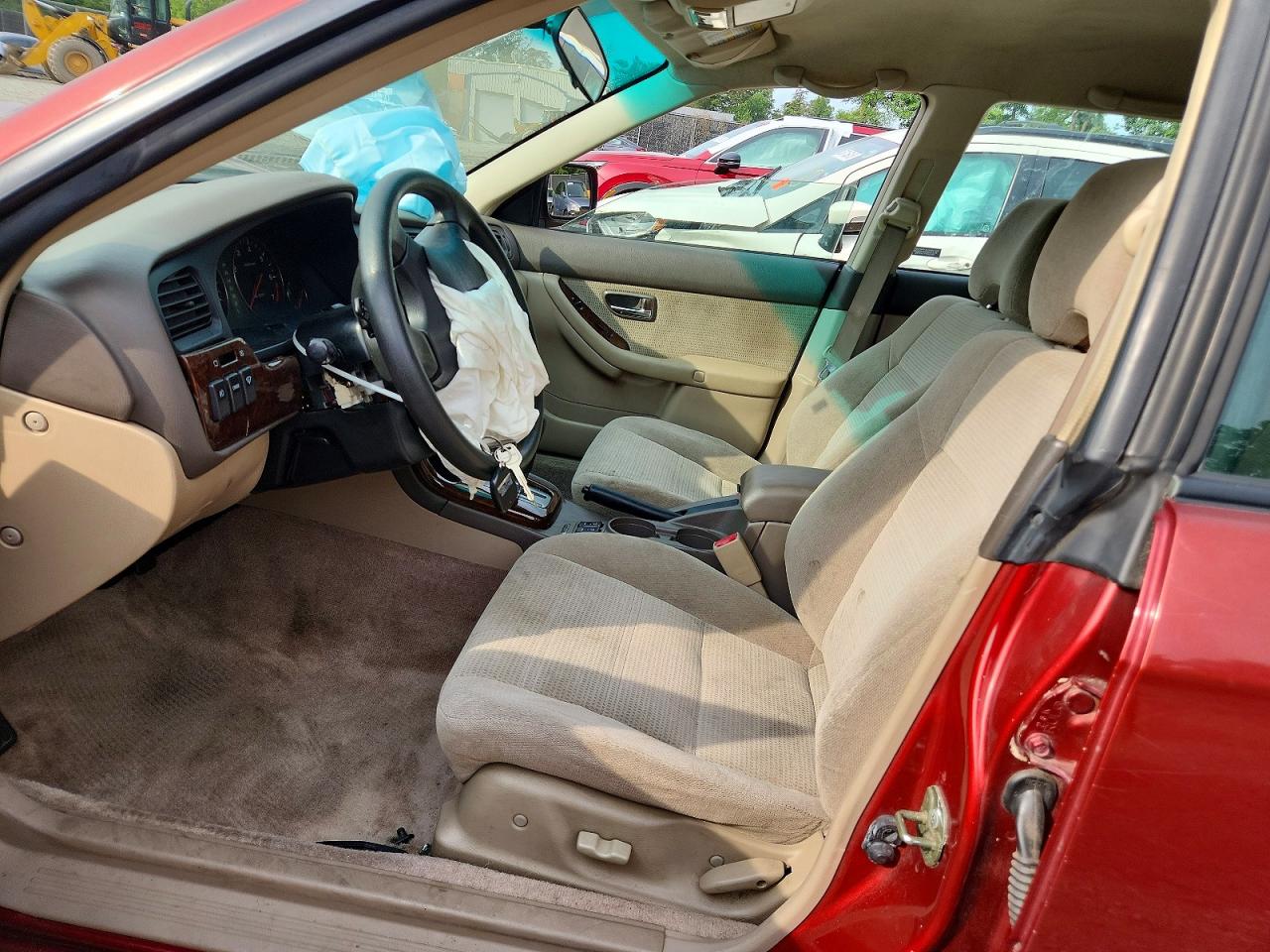 2003 Subaru Legacy Outback Awp Burgundy vin: 4S3BH675537617704