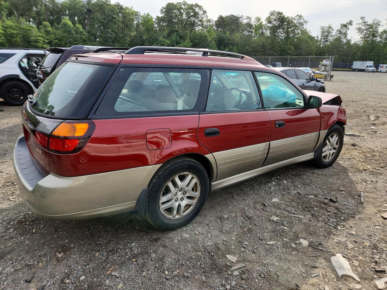 2003 Subaru Legacy Outback Awp Burgundy vin: 4S3BH675537617704