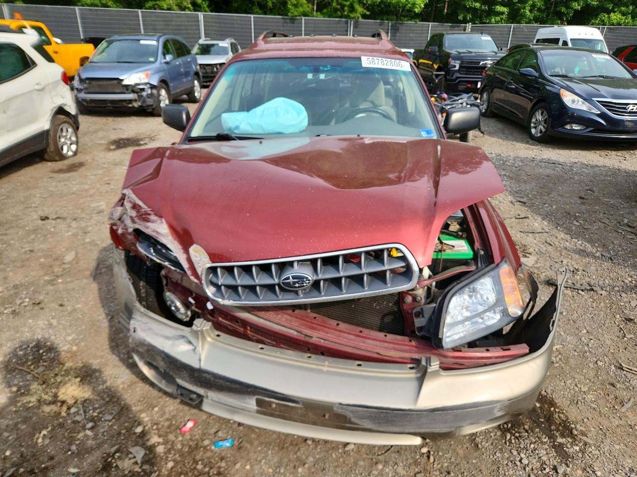 2003 Subaru Legacy Outback Awp Burgundy vin: 4S3BH675537617704
