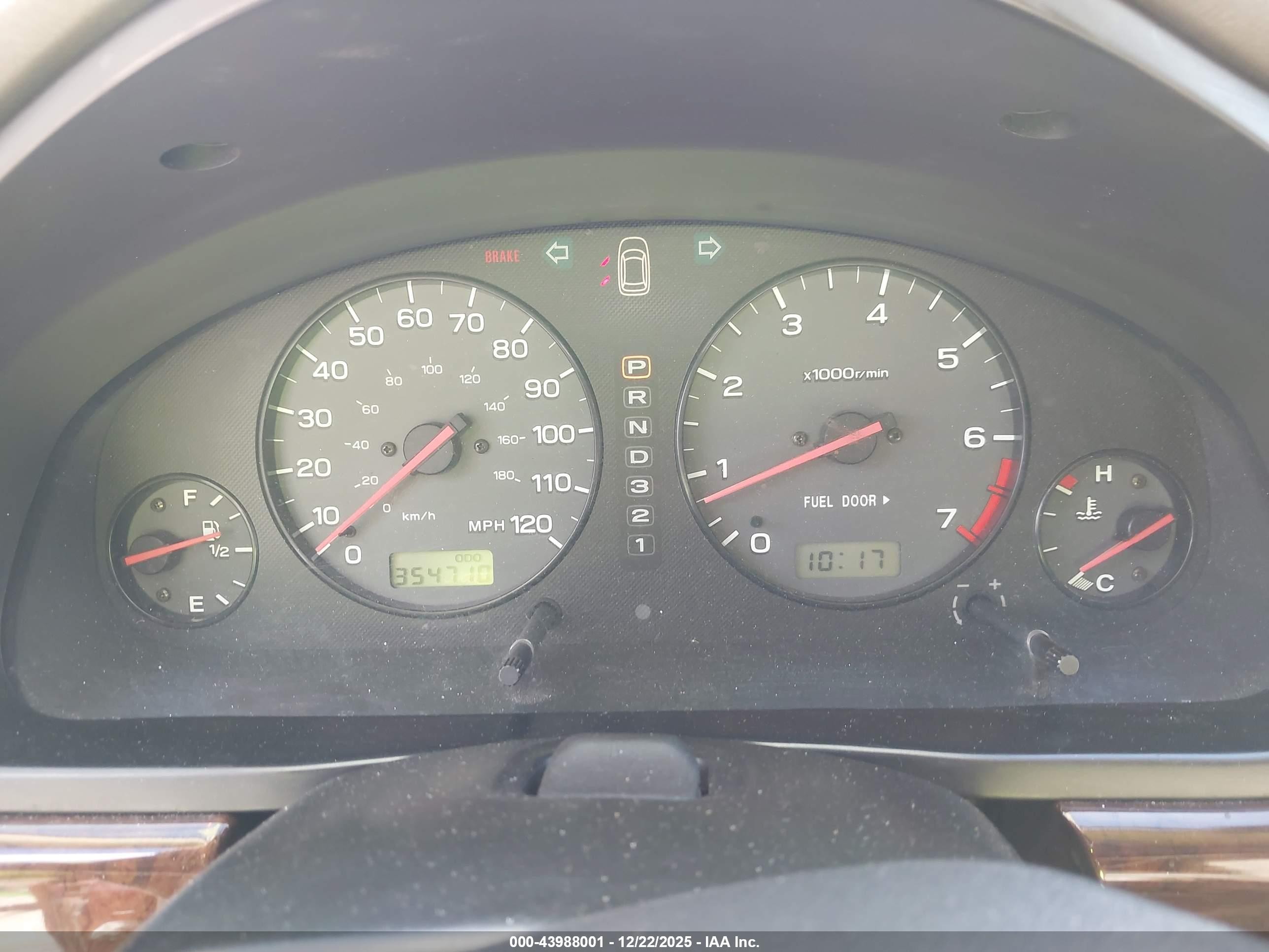 2000 Subaru Outback   Burgundy vin: 4S3BH6755Y7649091