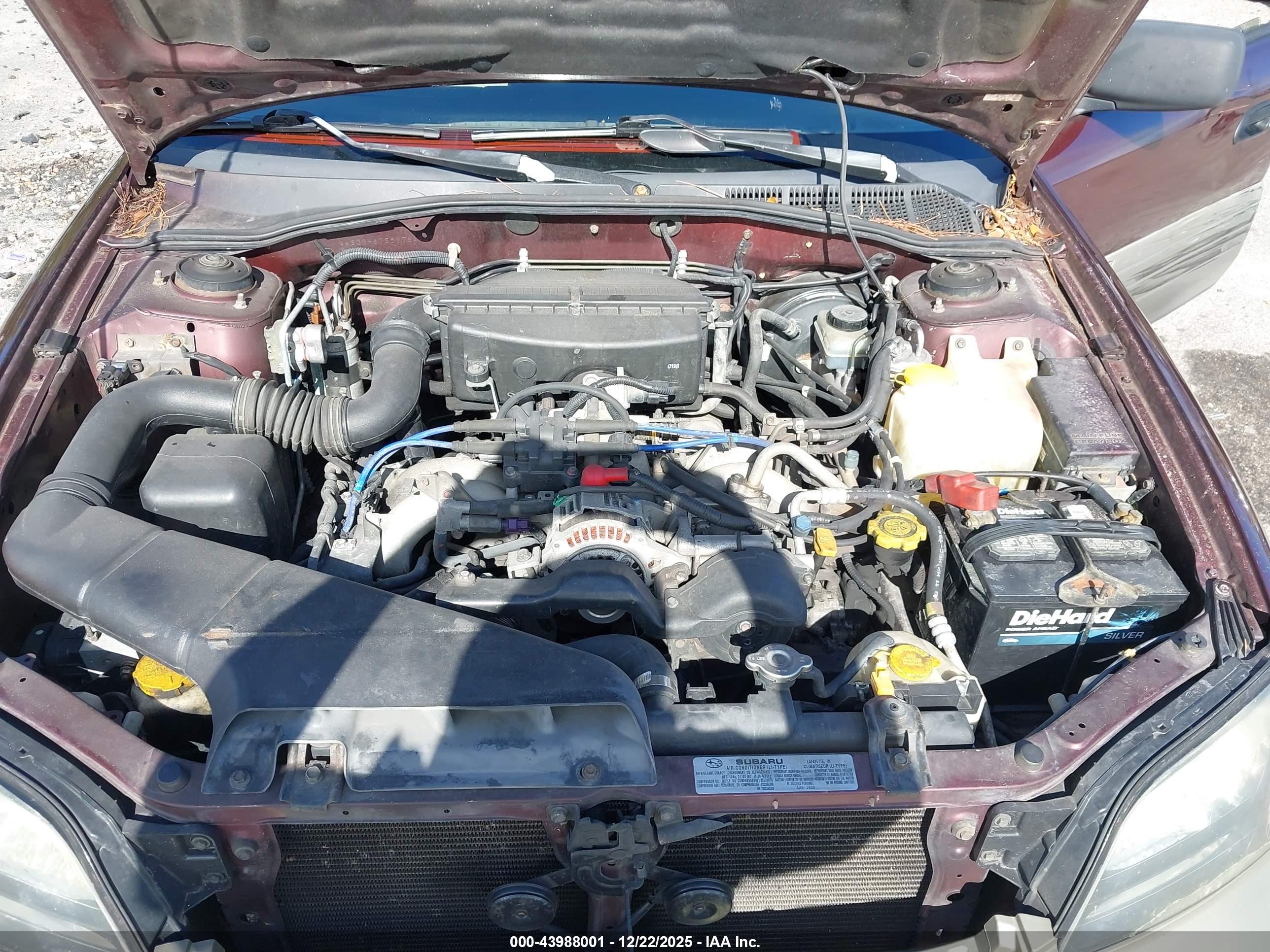 2000 Subaru Outback   Burgundy vin: 4S3BH6755Y7649091