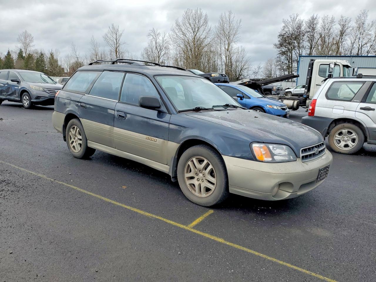 2002 Subaru Legacy Outback Awp Blue vin: 4S3BH675627603826