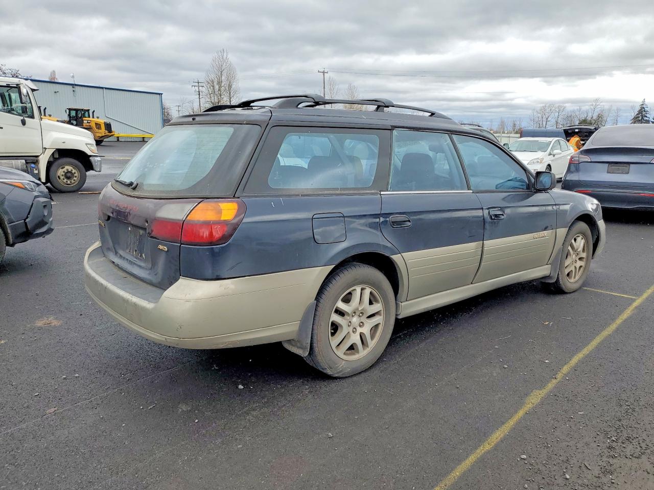 2002 Subaru Legacy Outback Awp Blue vin: 4S3BH675627603826