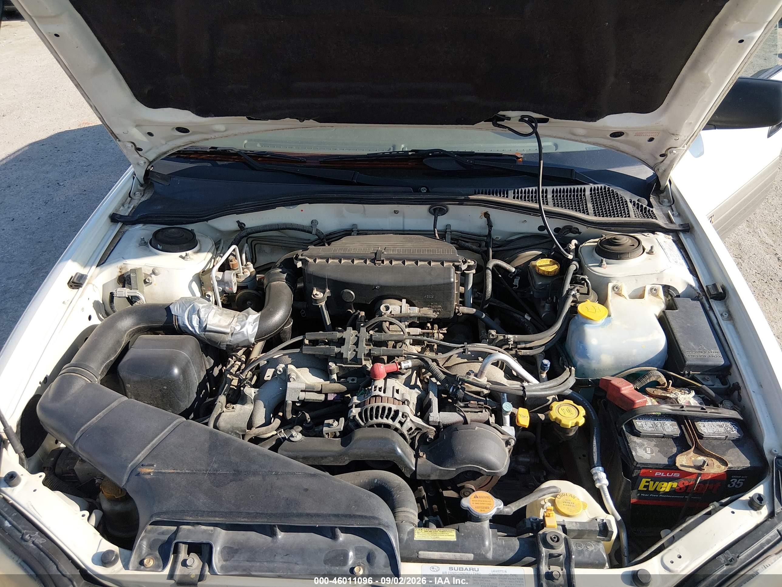 2002 Subaru Outback White vin: 4S3BH675627638754