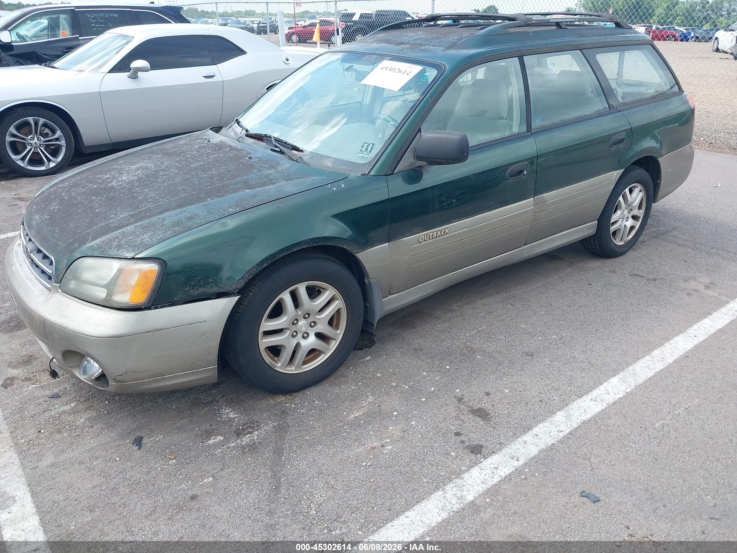 2002 Subaru Outback   Green vin: 4S3BH675627644067