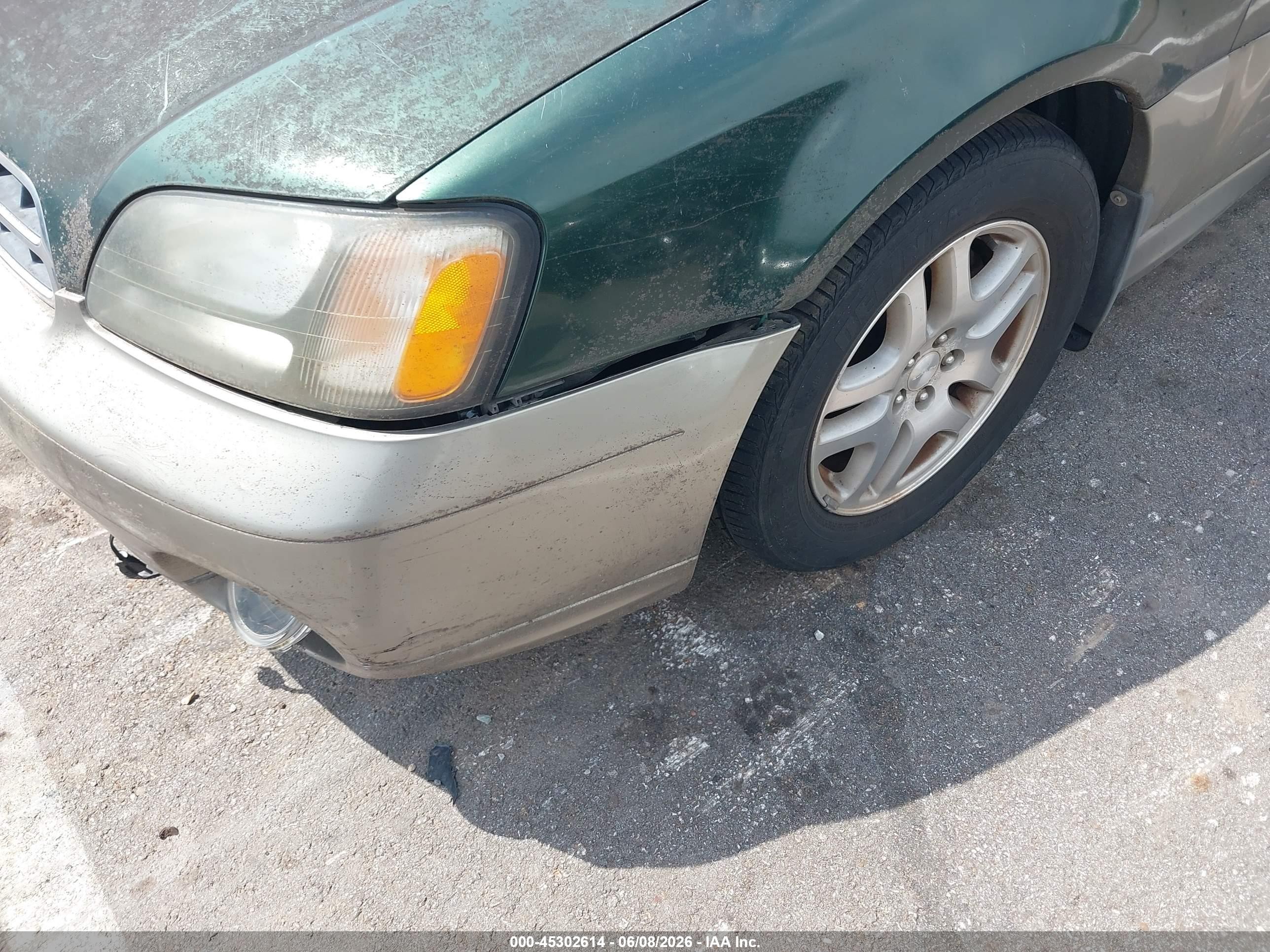 2002 Subaru Outback   Green vin: 4S3BH675627644067
